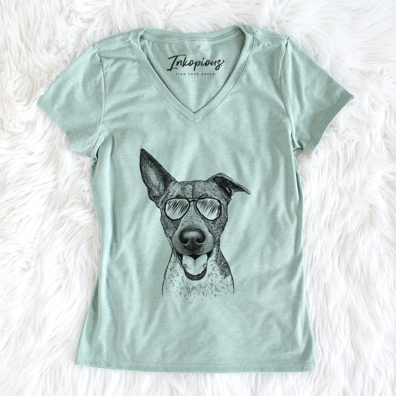 Aviator Amigo the Heeler Mix - Women's V-neck Shirt