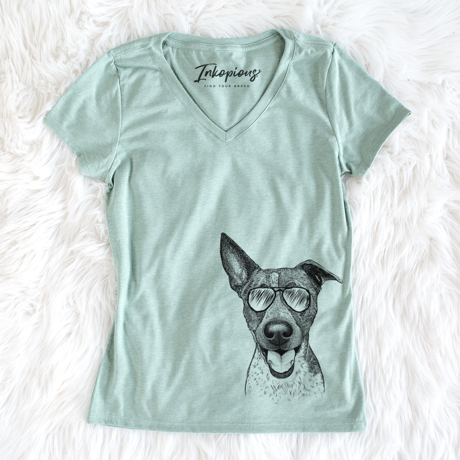 Aviator Amigo the Heeler Mix - Women's V-neck Shirt