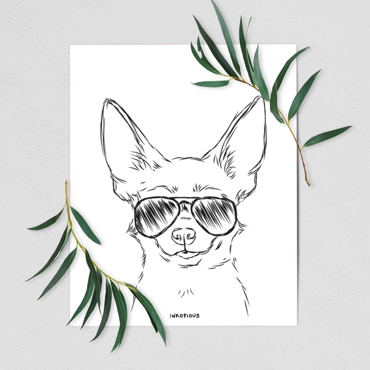 Amos the Chihuahua Art Print