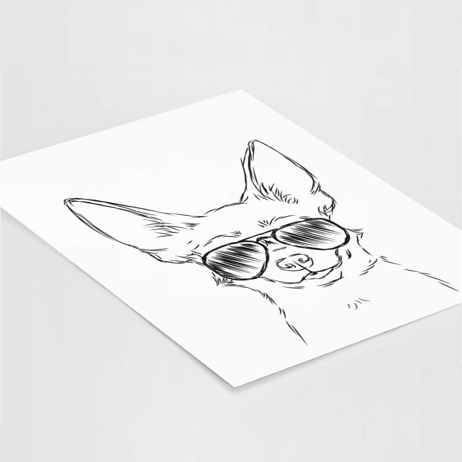 Amos the Chihuahua Art Print