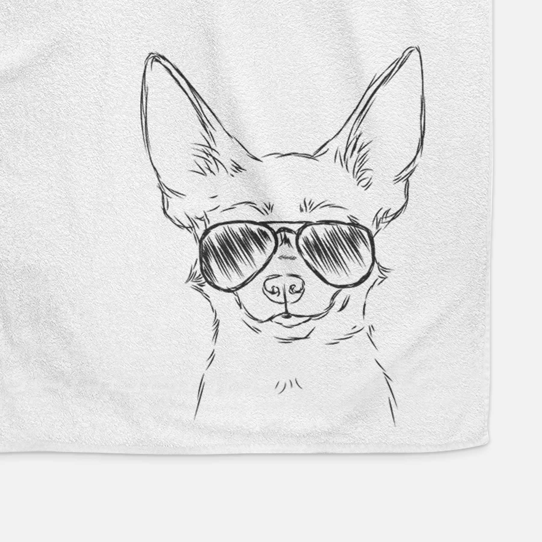 Amos the Chihuahua Decorative Hand Towel