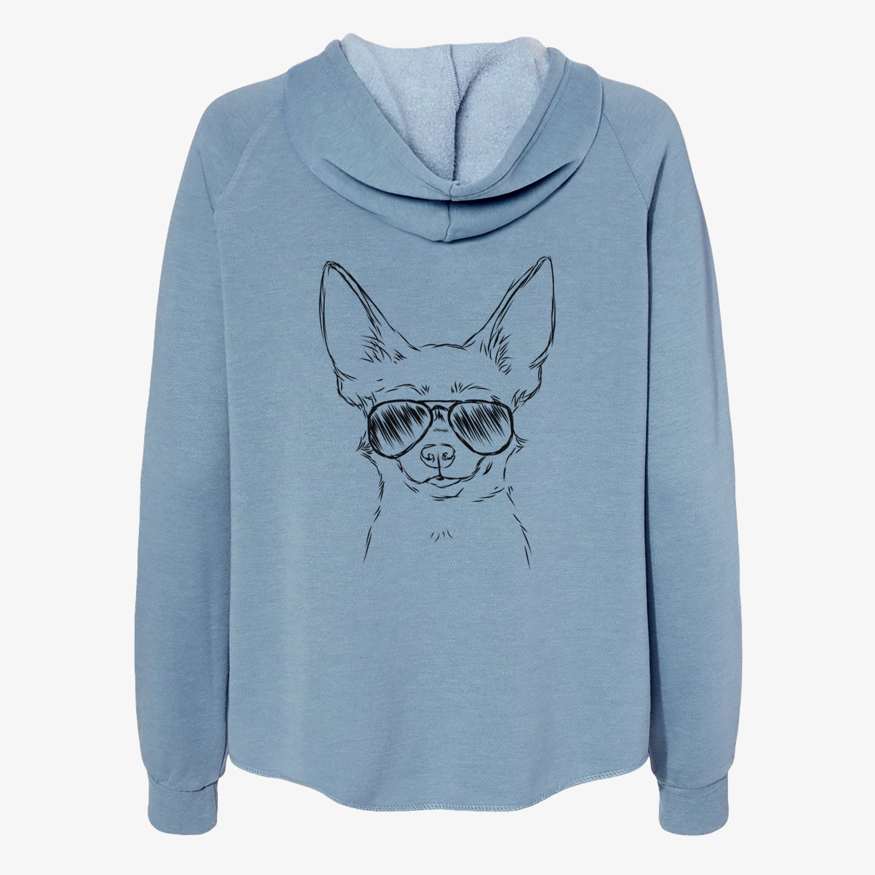 Amos the Chihuahua - Women's Cali Wave Zip-Up Sweatshirt