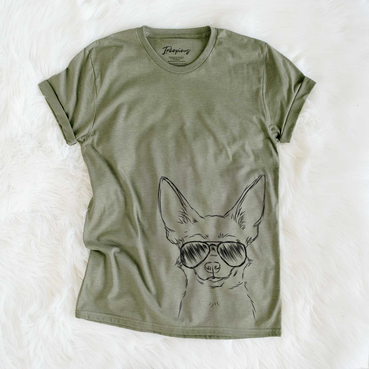 Aviator Amos the Chihuahua - Unisex Crewneck