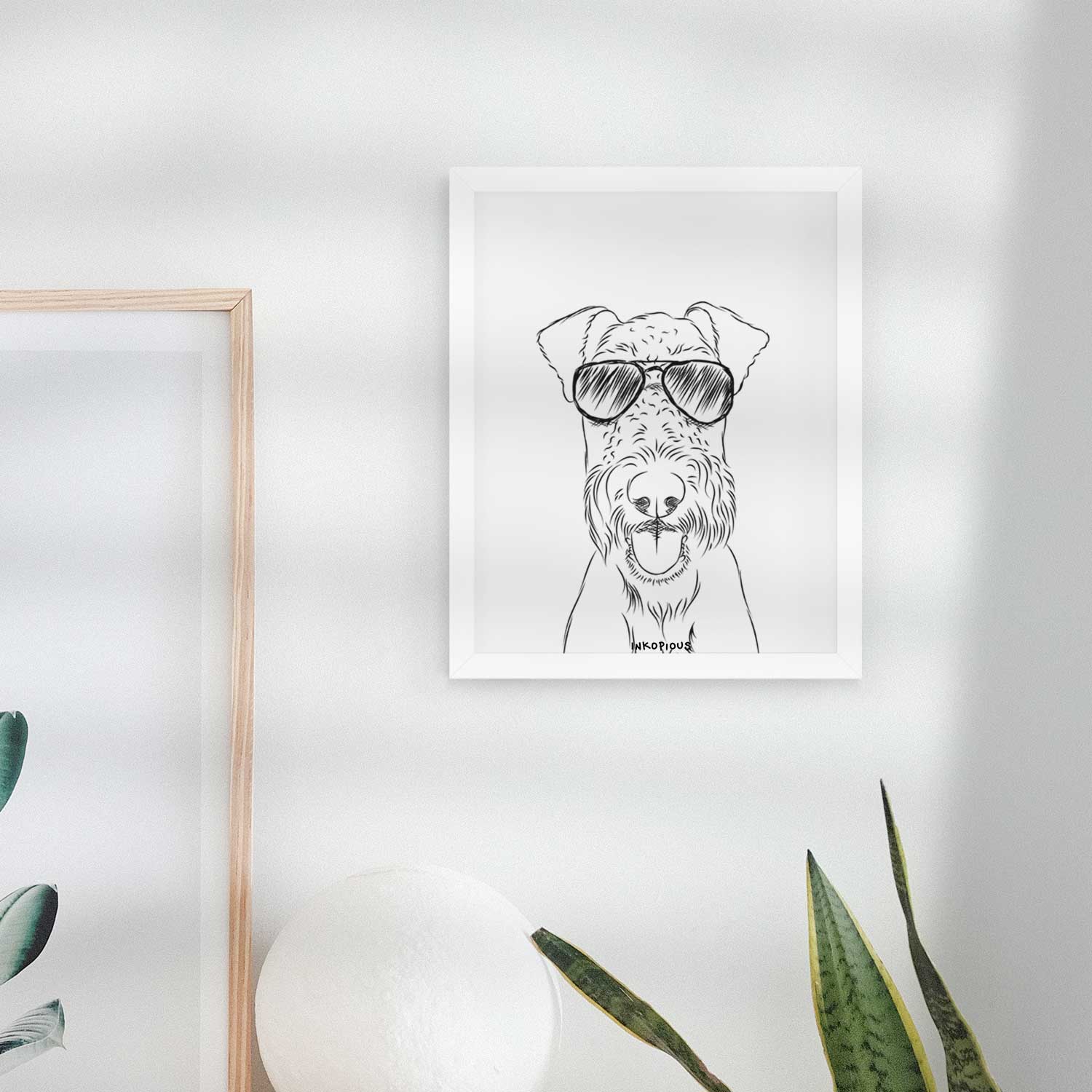 Andy the Airedale Terrier Art Print