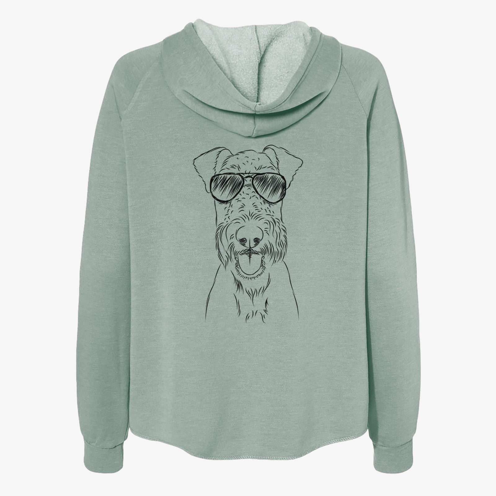 Andy the Airedale Terrier - Women's Cali Wave Zip-Up Sweatshirt