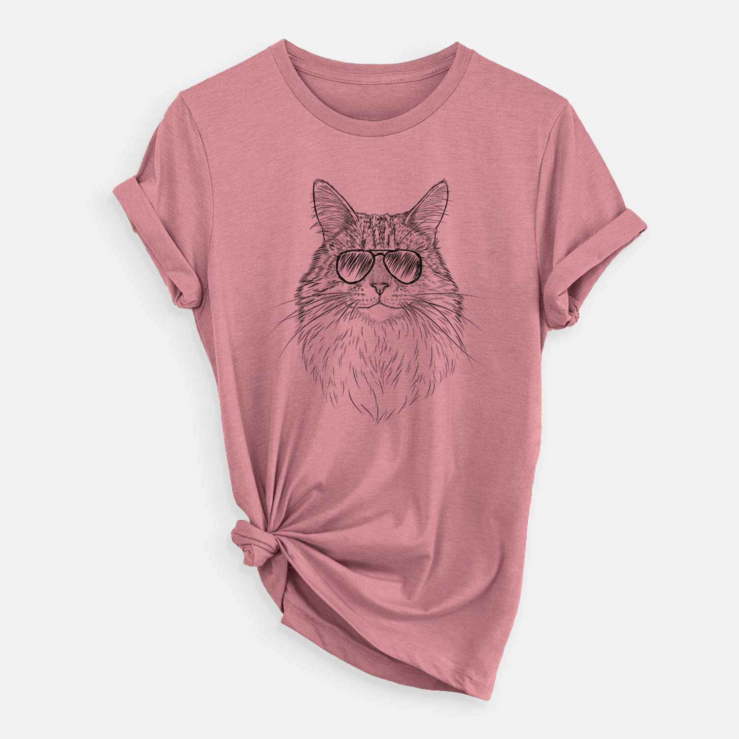 Aviator Angel the Maine Coon Cat - Unisex Crewneck