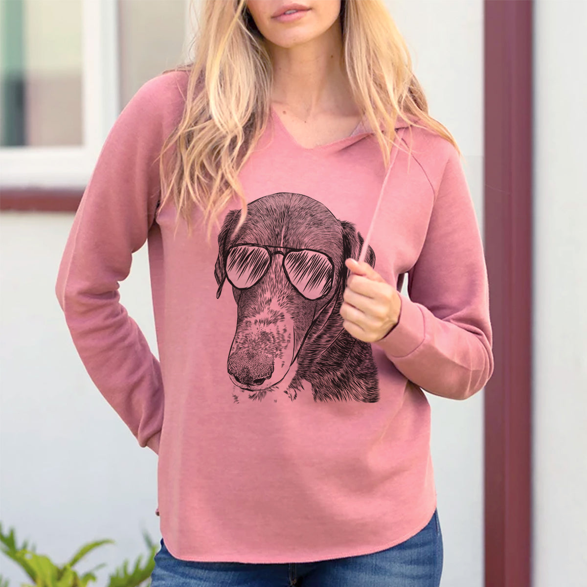 Aviator Angel Orion the Mixed Breed - Cali Wave Hooded Sweatshirt