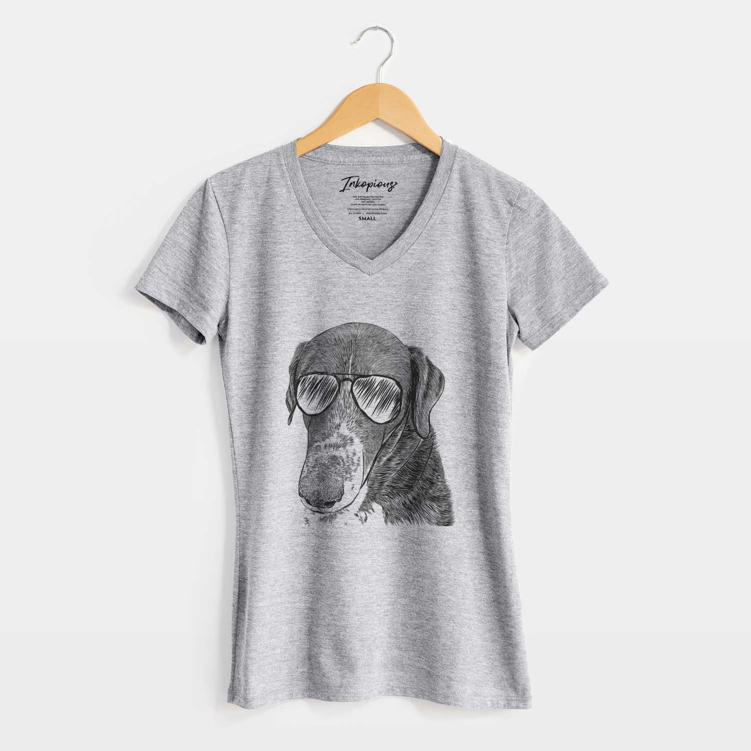 Aviator Angel Orion the Mixed Breed - Women's V-neck Shirt