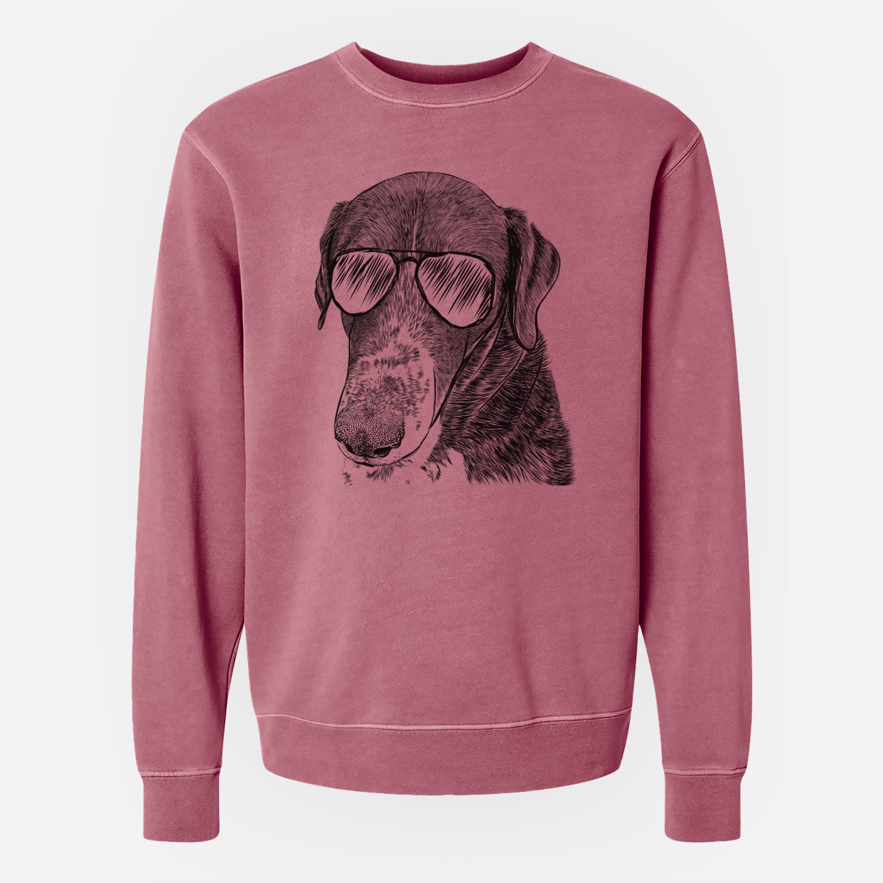 Aviator Angel Orion the Mixed Breed - Unisex Pigment Dyed Crew Sweatshirt