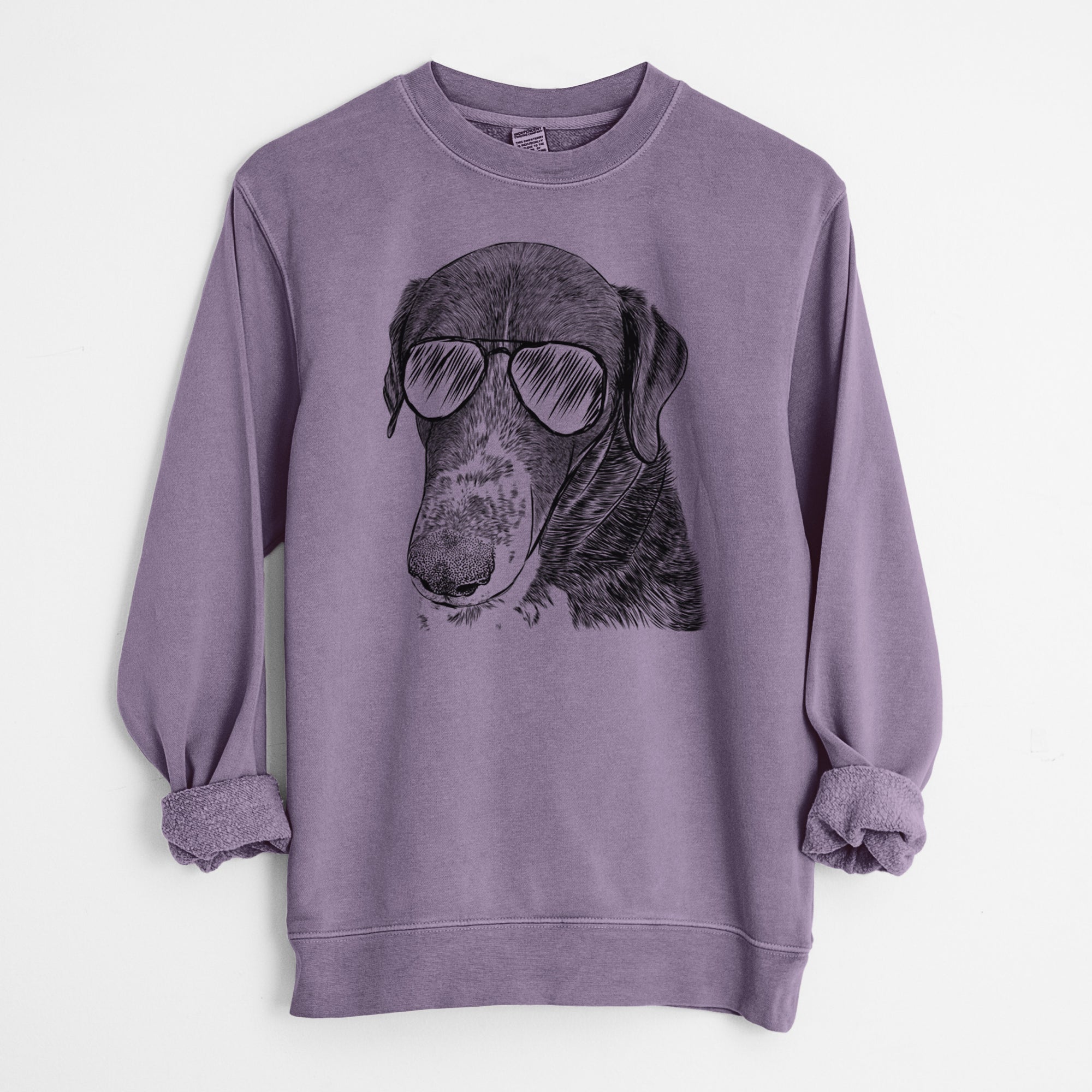 Aviator Angel Orion the Mixed Breed - Unisex Pigment Dyed Crew Sweatshirt