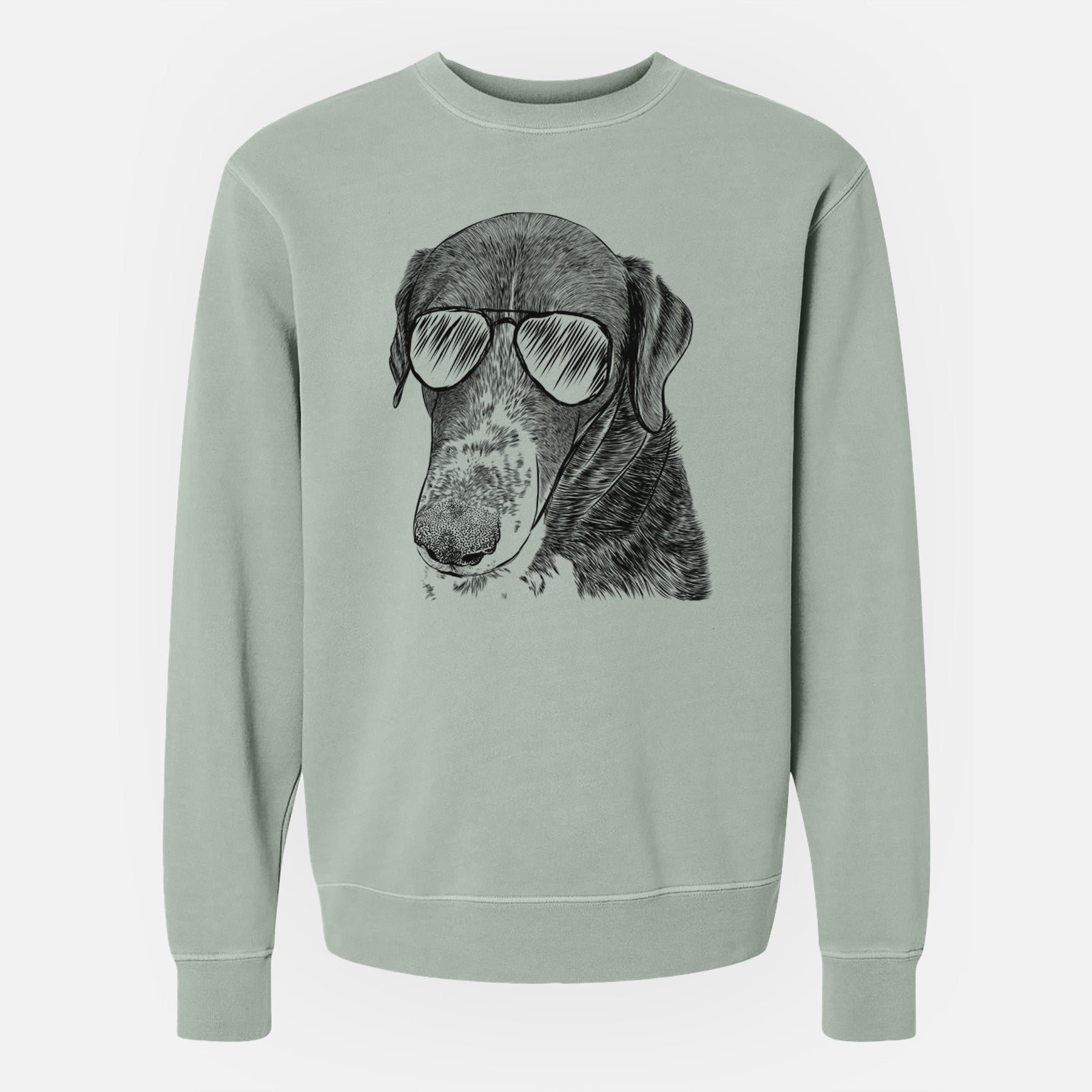 Aviator Angel Orion the Mixed Breed - Unisex Pigment Dyed Crew Sweatshirt