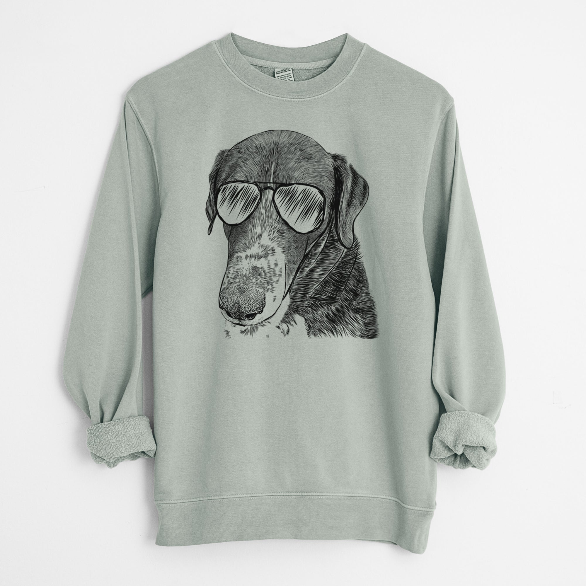 Aviator Angel Orion the Mixed Breed - Unisex Pigment Dyed Crew Sweatshirt