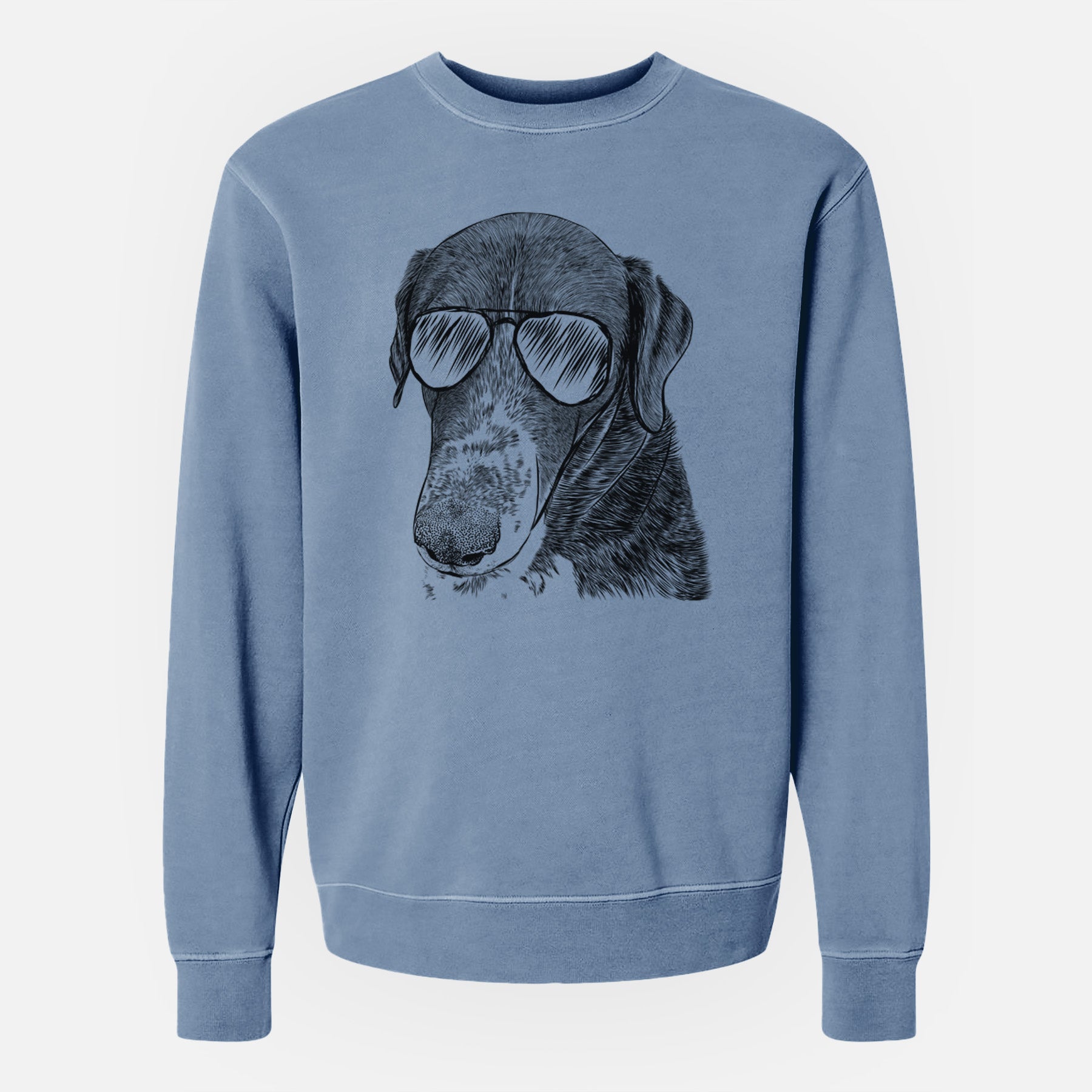 Aviator Angel Orion the Mixed Breed - Unisex Pigment Dyed Crew Sweatshirt