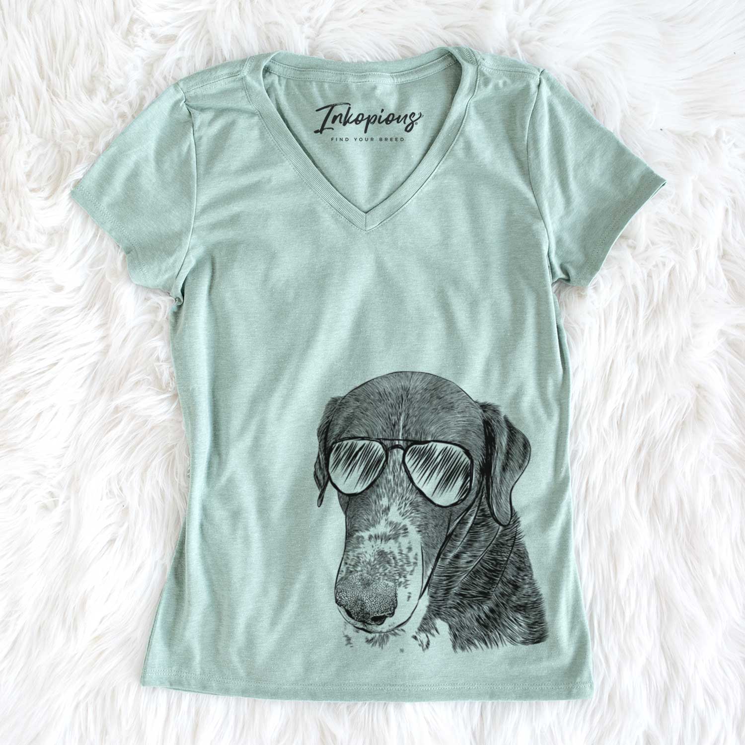 Aviator Angel Orion the Mixed Breed - Women's V-neck Shirt