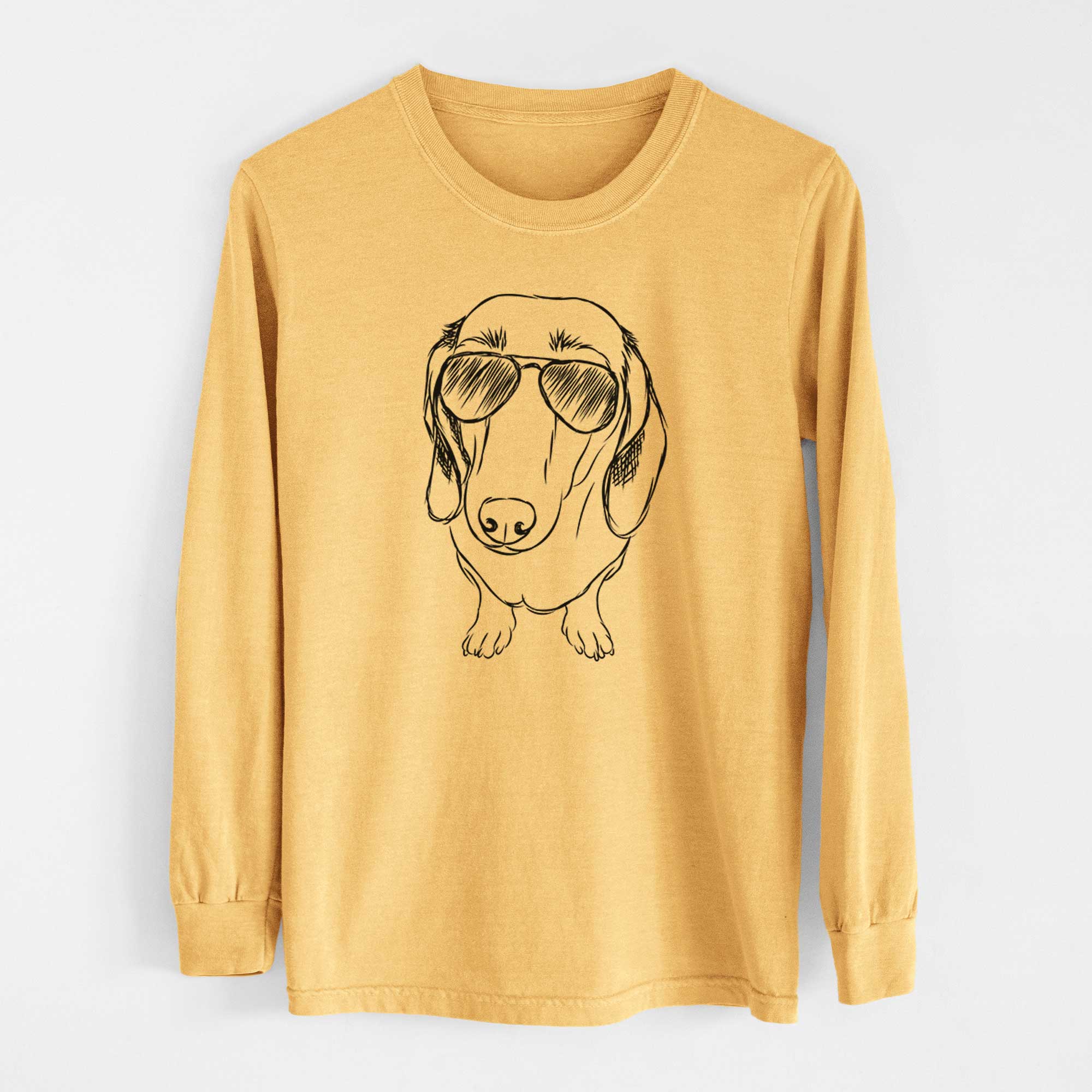 Aviators Annabelle the Dachshund - Heavyweight 100% Cotton Long Sleeve