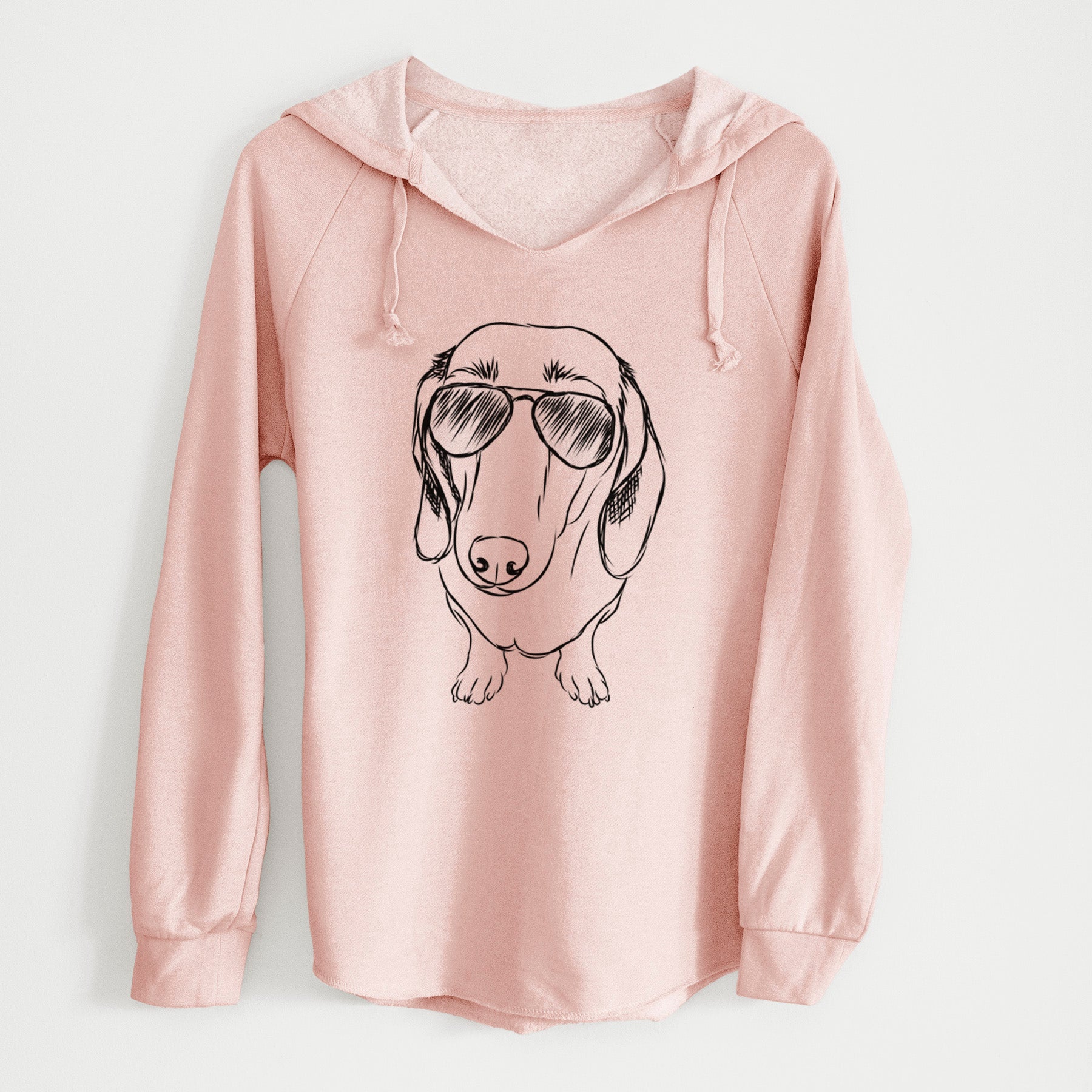 Aviator Annabelle the Dachshund - Cali Wave Hooded Sweatshirt