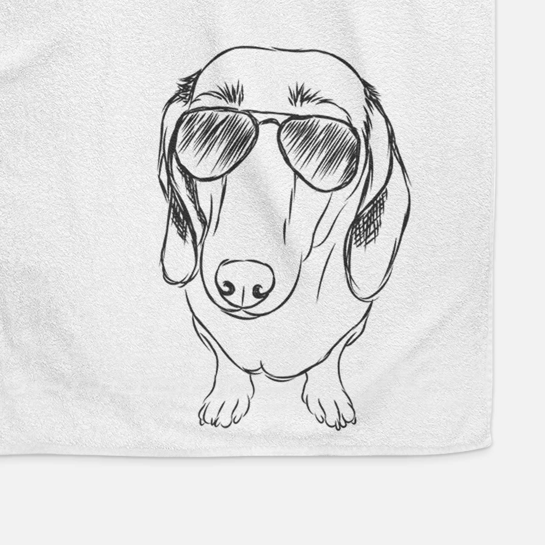 Annabelle the Dachshund Decorative Hand Towel