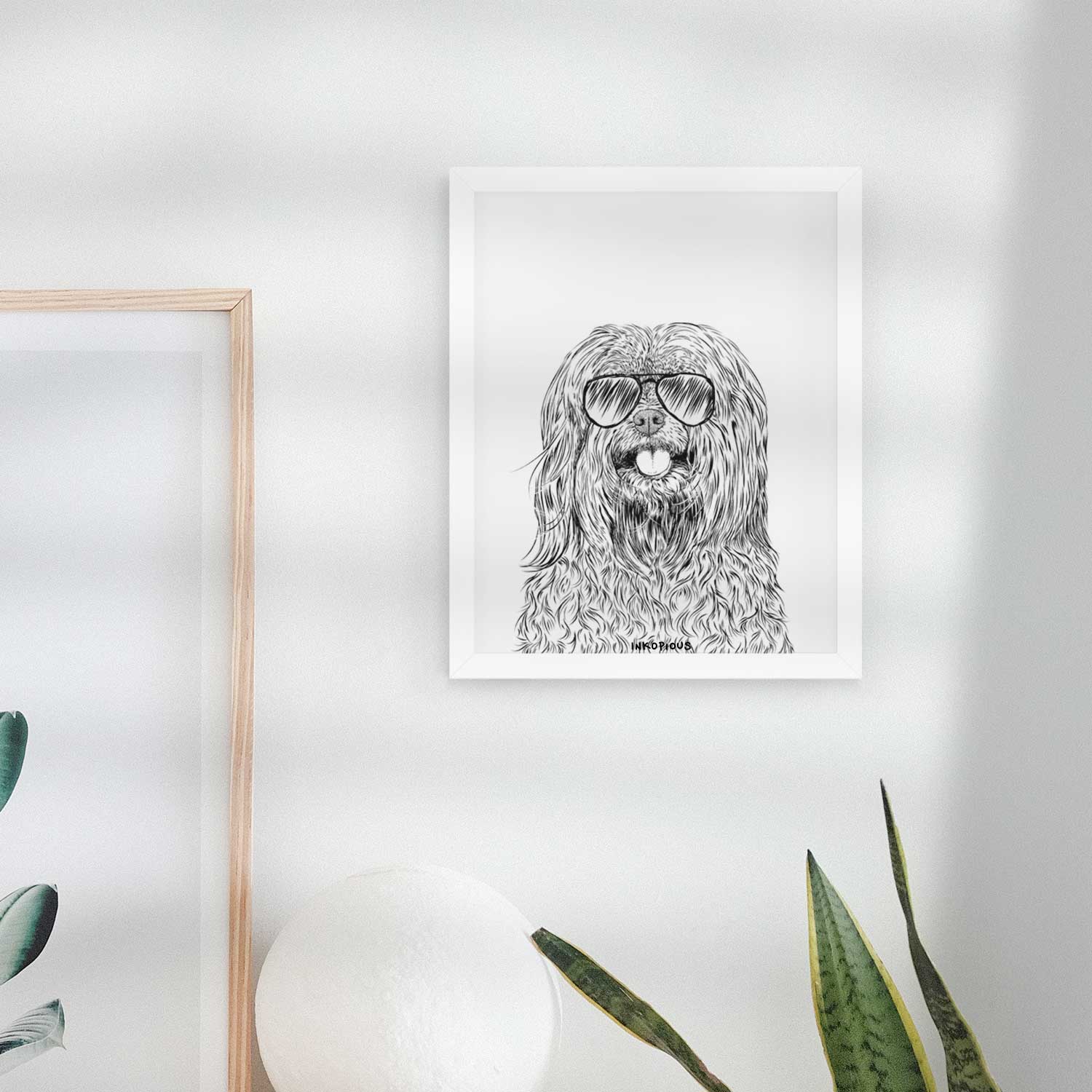Annie the Mixed Breed Art Print