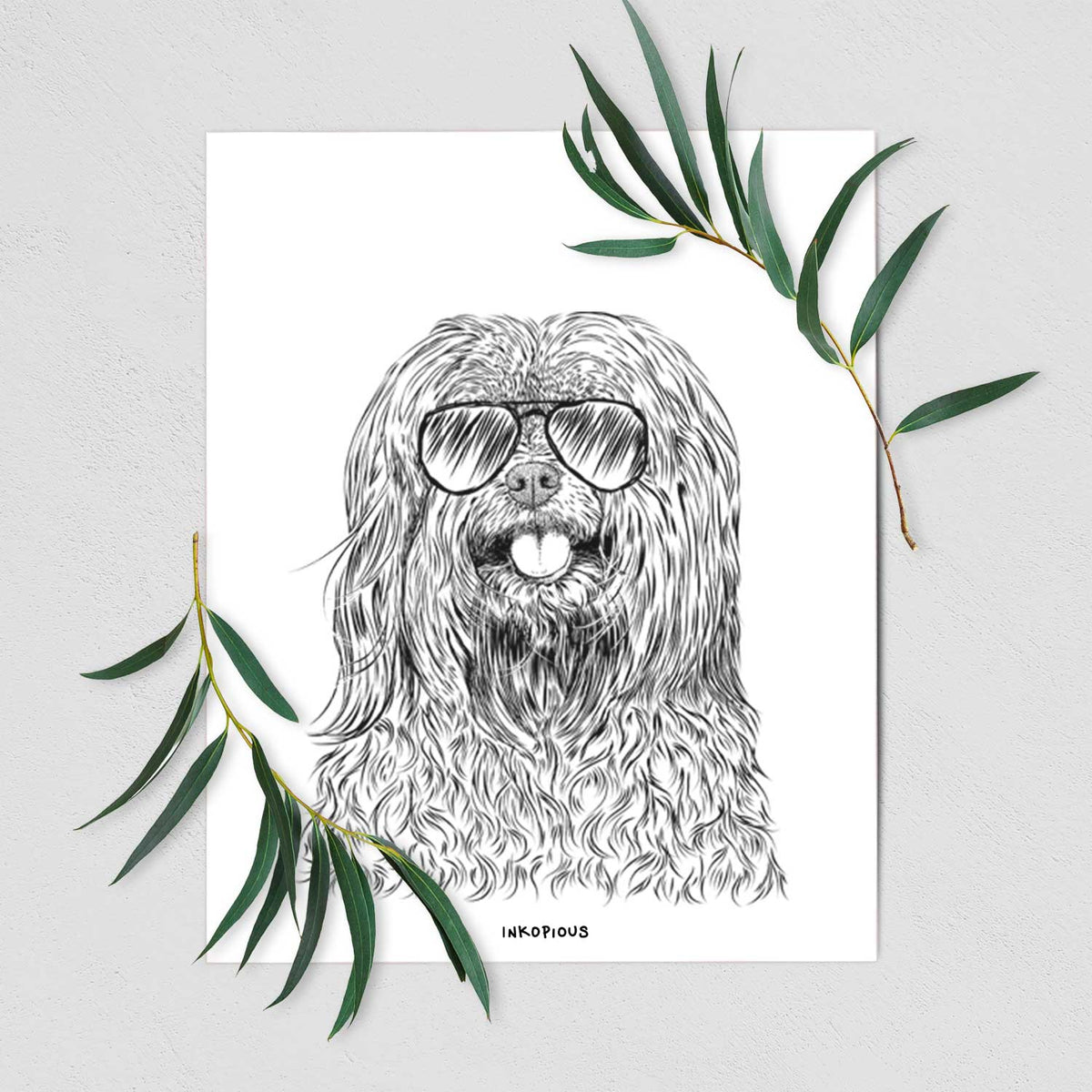 Annie the Mixed Breed Art Print
