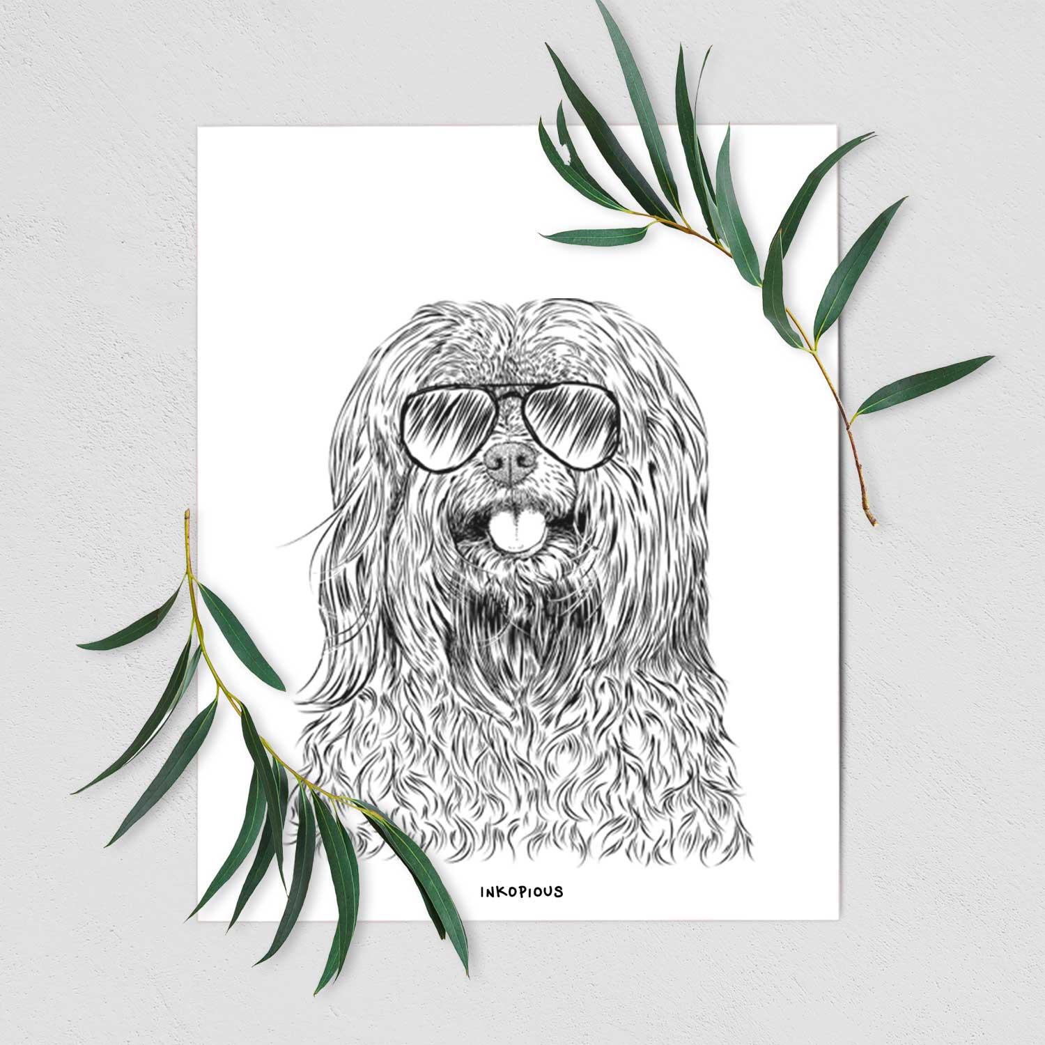 Annie the Mixed Breed Art Print