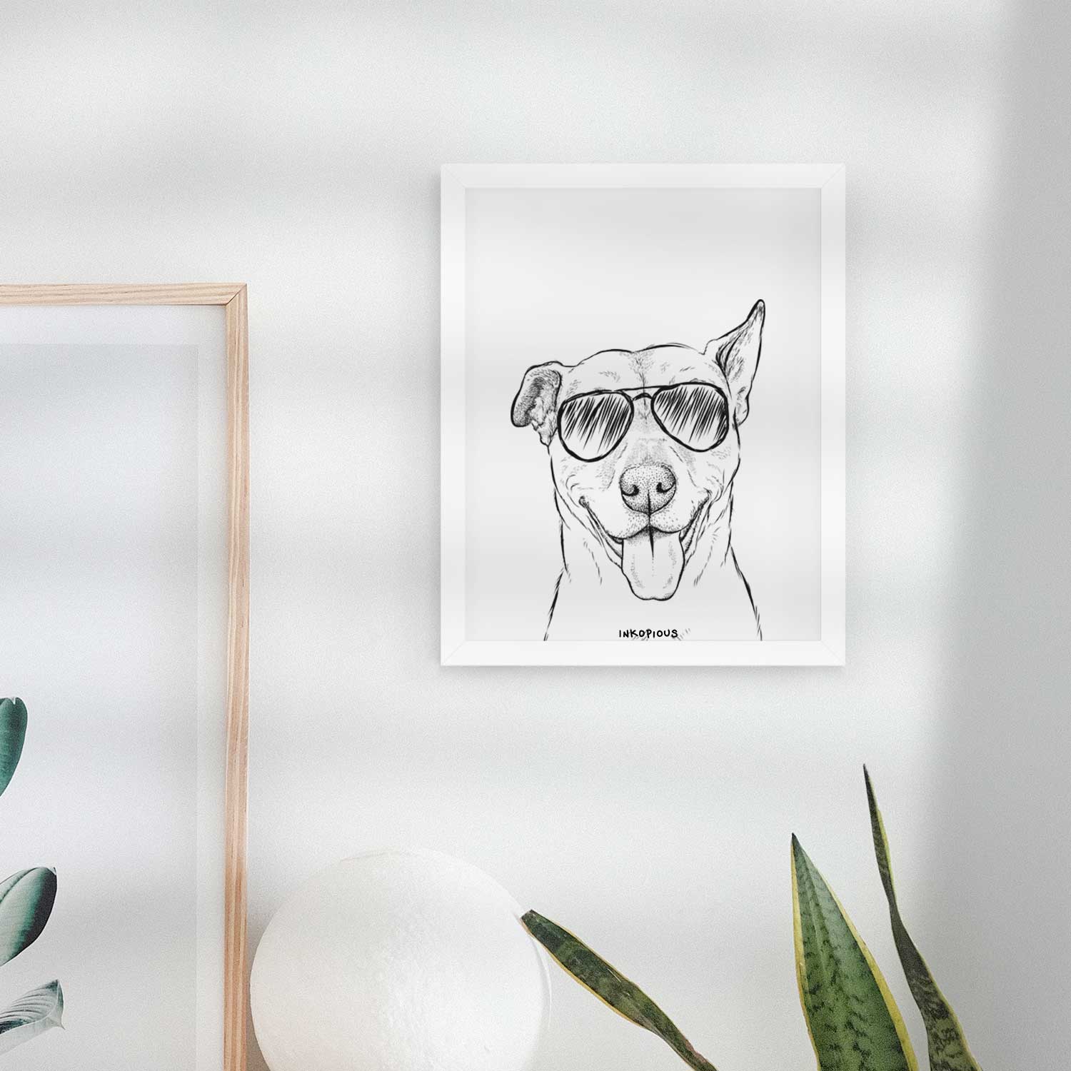 Annie Belle the Pitbull Mix Art Print