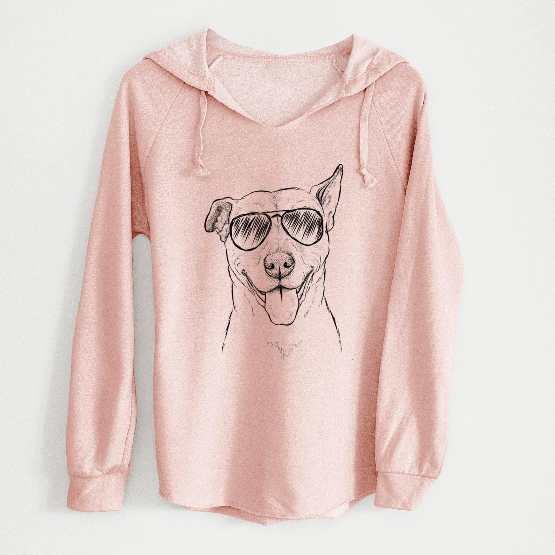 Aviator Annie Belle the Pitbull Mix - Cali Wave Hooded Sweatshirt