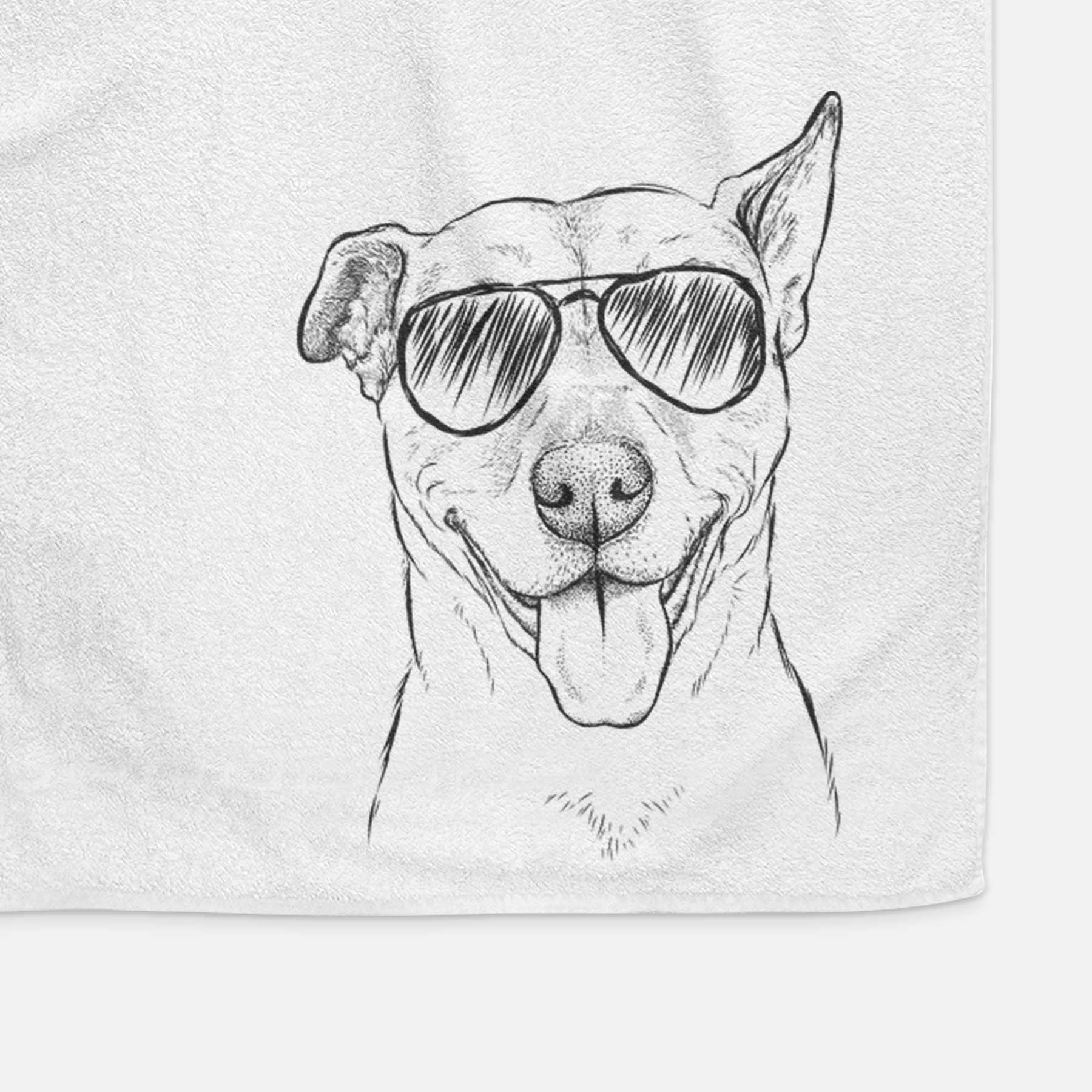 Annie Belle the Pitbull Mix Decorative Hand Towel