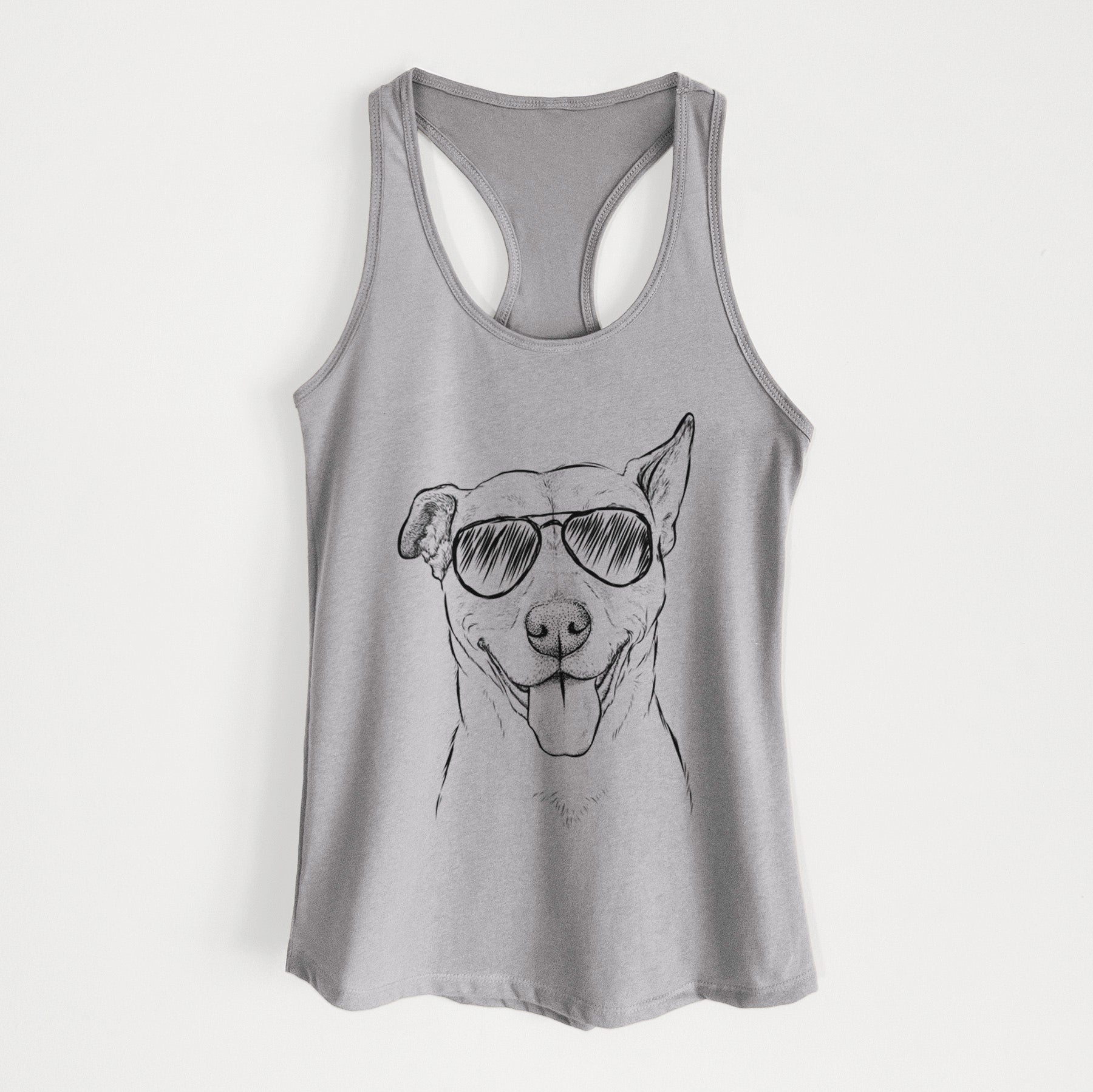 Annie Belle the Pitbull Mix - Women's Racerback Tanktop