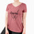 Aviator Annie Belle the Pitbull Mix - Women's V-neck Shirt