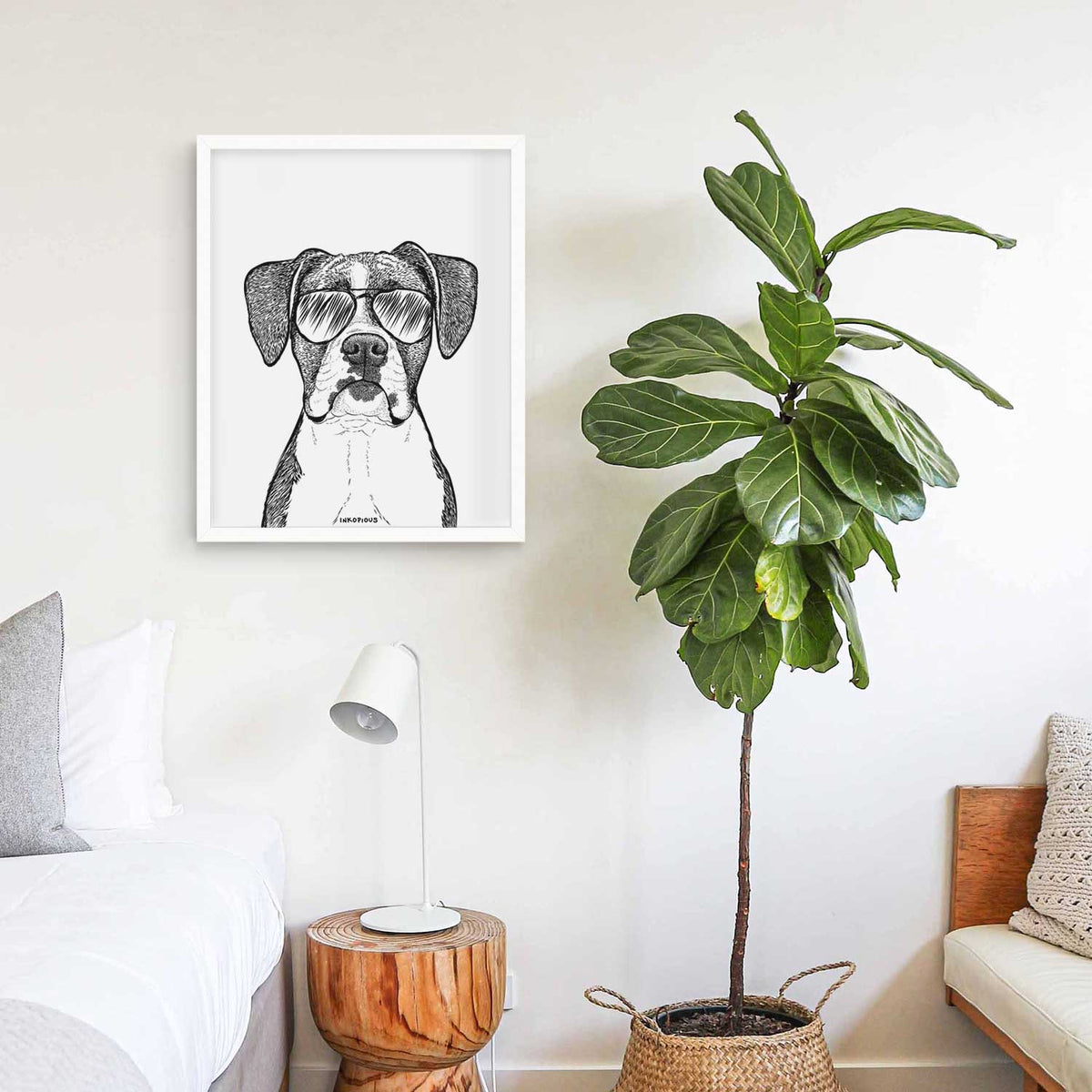 Annie the Boxer Art Print