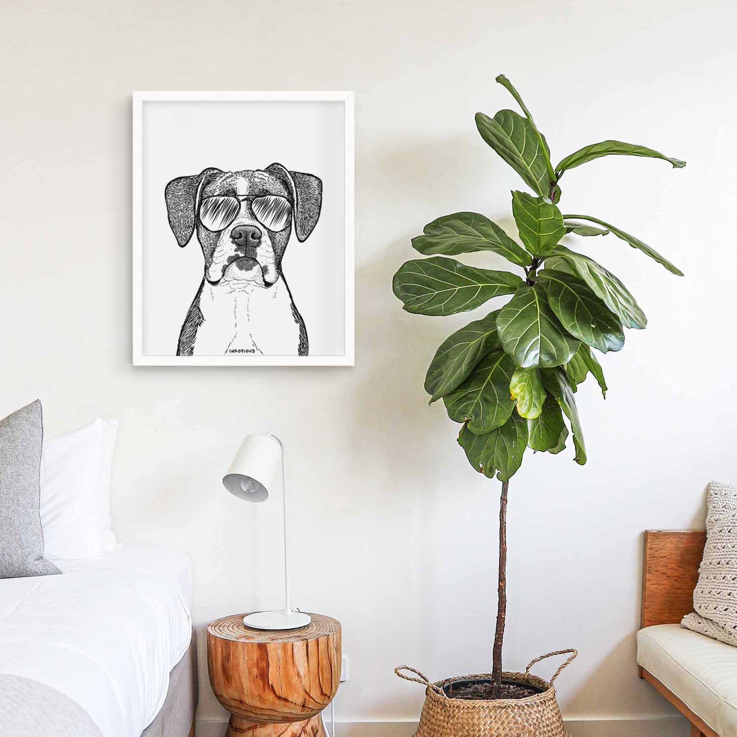 Annie the Boxer Art Print