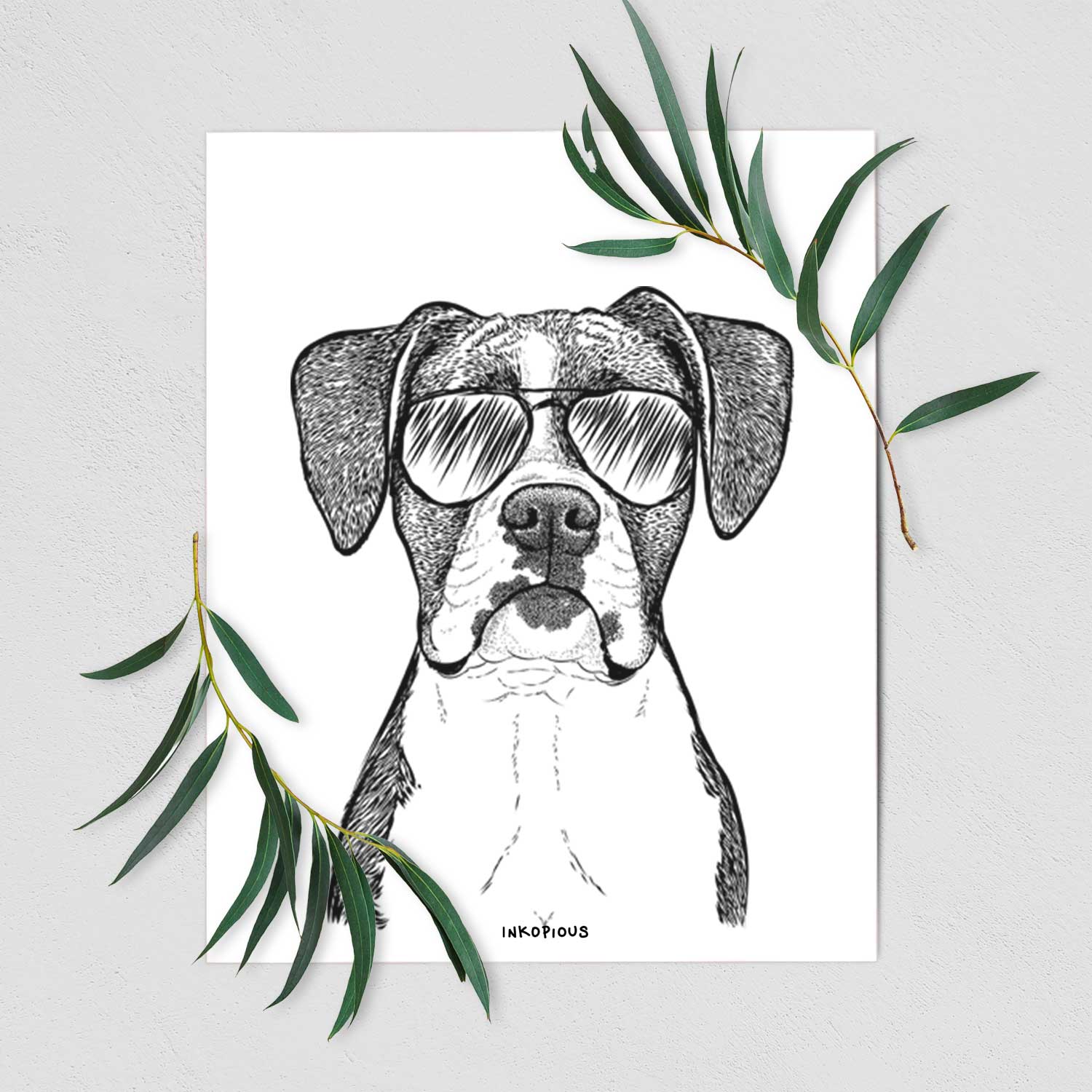 Annie the Boxer Art Print