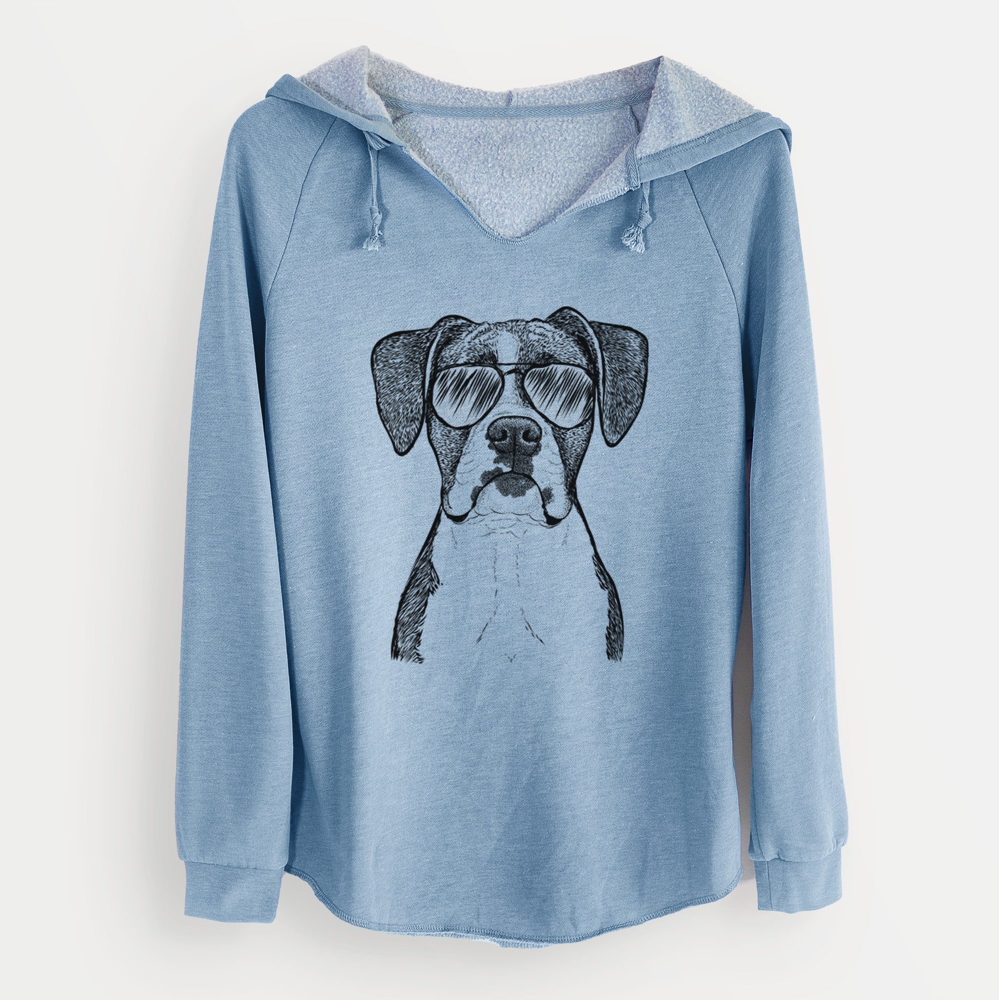 Aviator Annie the Boxer - Cali Wave Hooded Sweatshirt