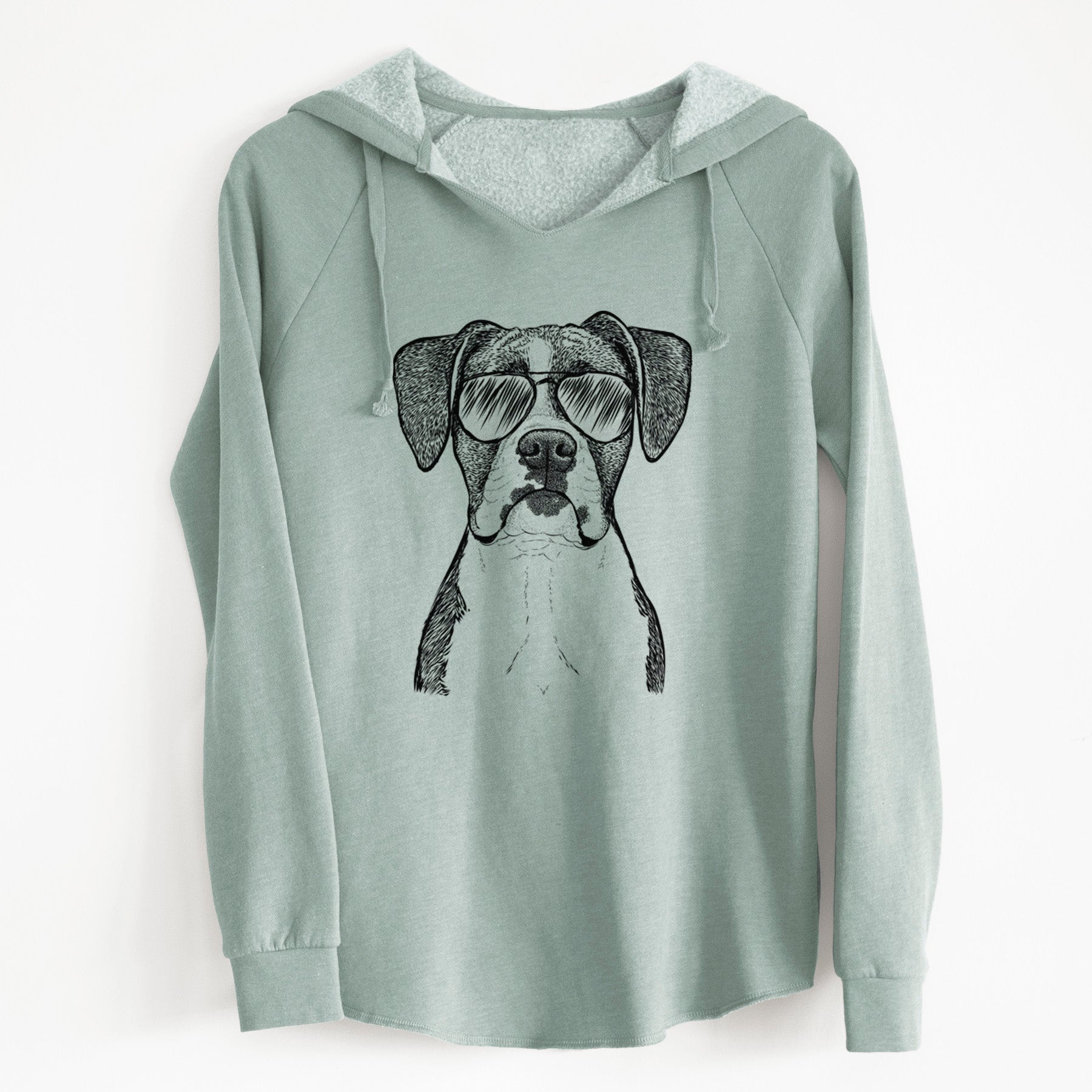 Aviator Annie the Boxer - Cali Wave Hooded Sweatshirt