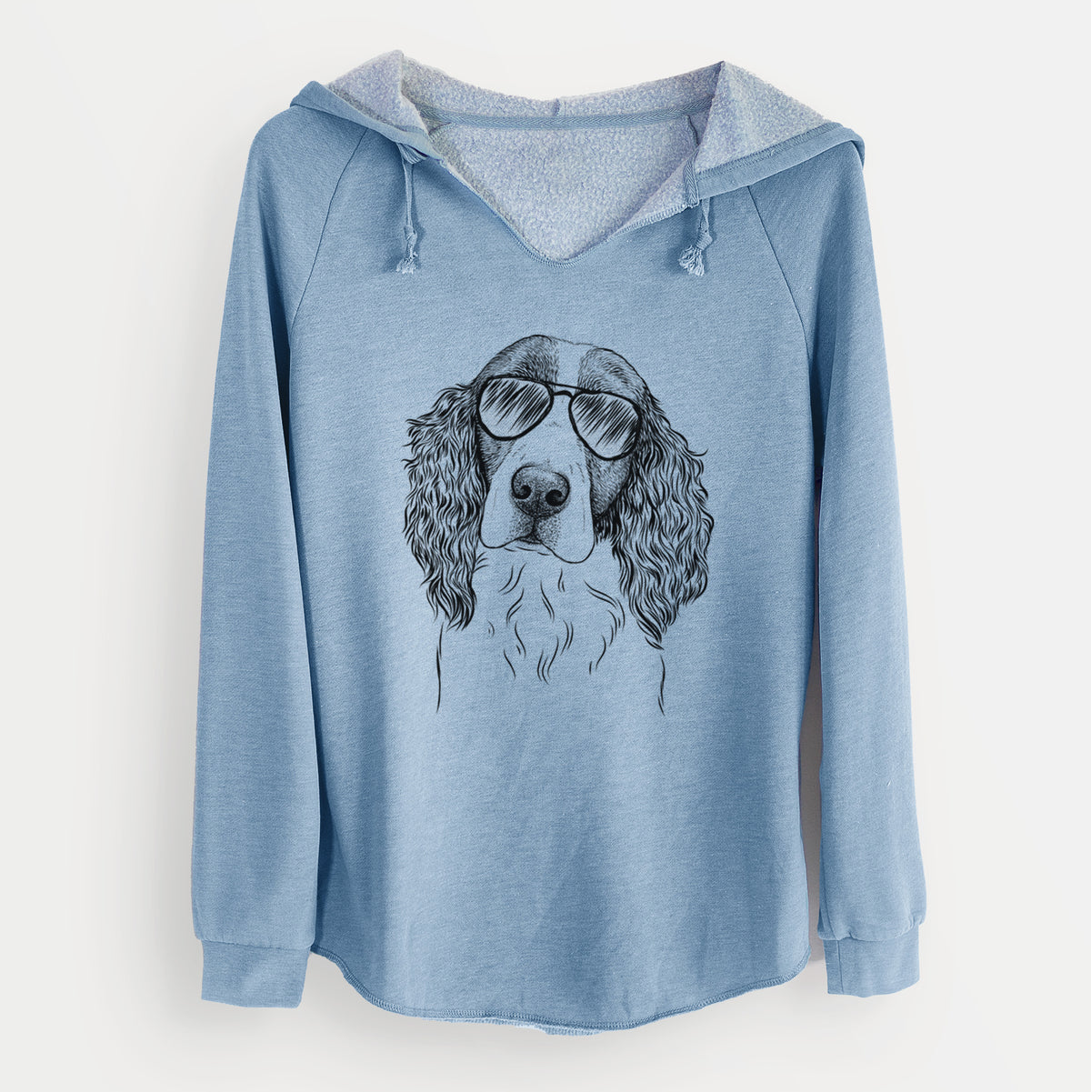 Aviator Annie the English Springer Spaniel - Cali Wave Hooded Sweatshirt