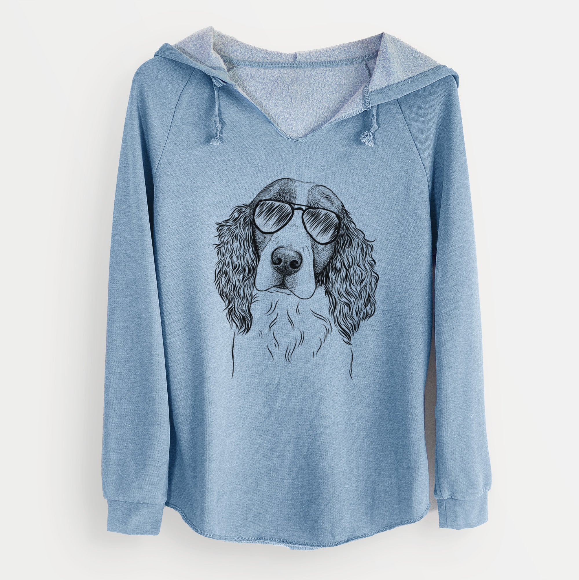 Aviator Annie the English Springer Spaniel - Cali Wave Hooded Sweatshirt
