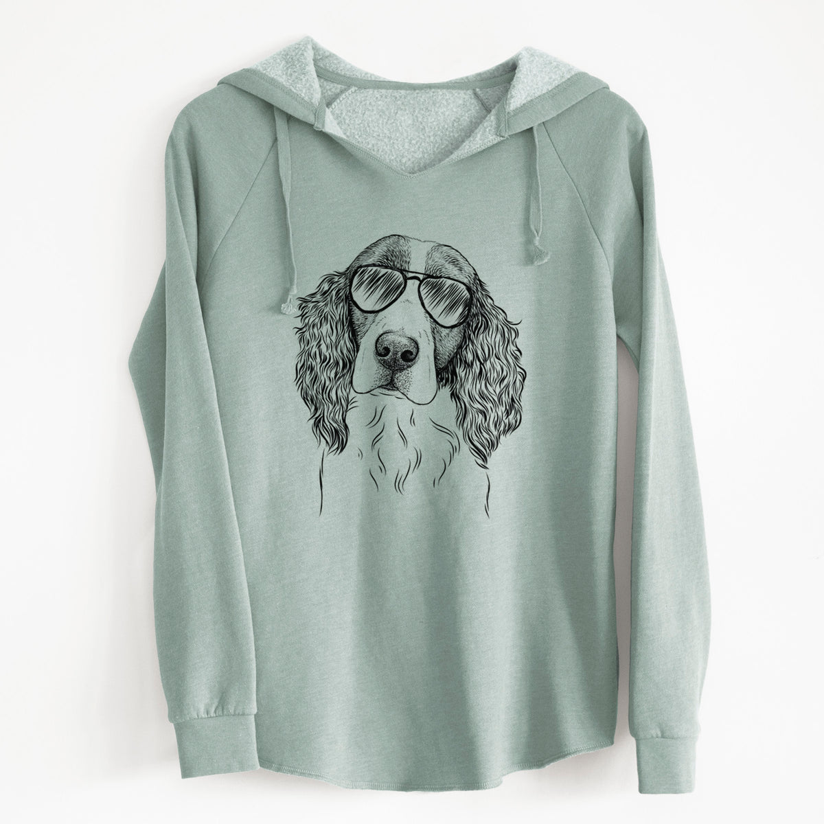 Aviator Annie the English Springer Spaniel - Cali Wave Hooded Sweatshirt
