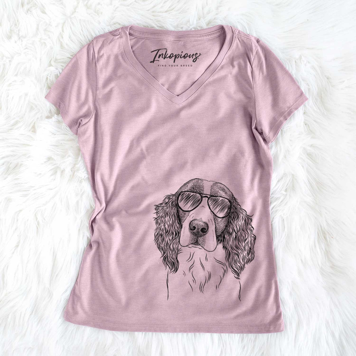 Annie the English Springer Spaniel - Women's V-neck Shirt