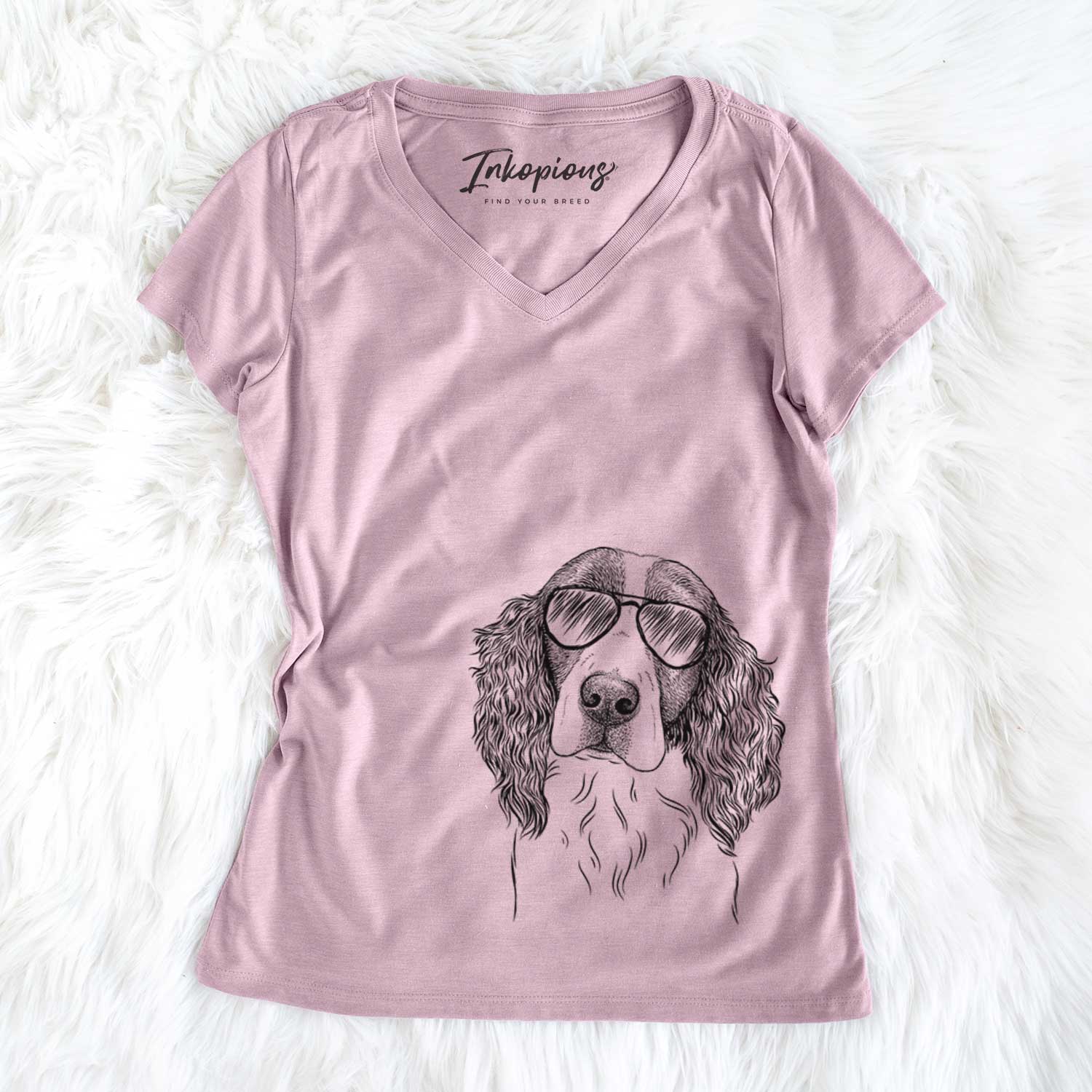Annie the English Springer Spaniel - Women's V-neck Shirt