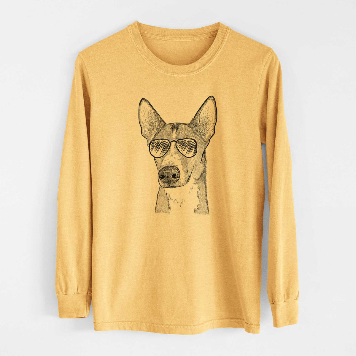 Aviators Anubis the Alaskan Husky - Heavyweight 100% Cotton Long Sleeve