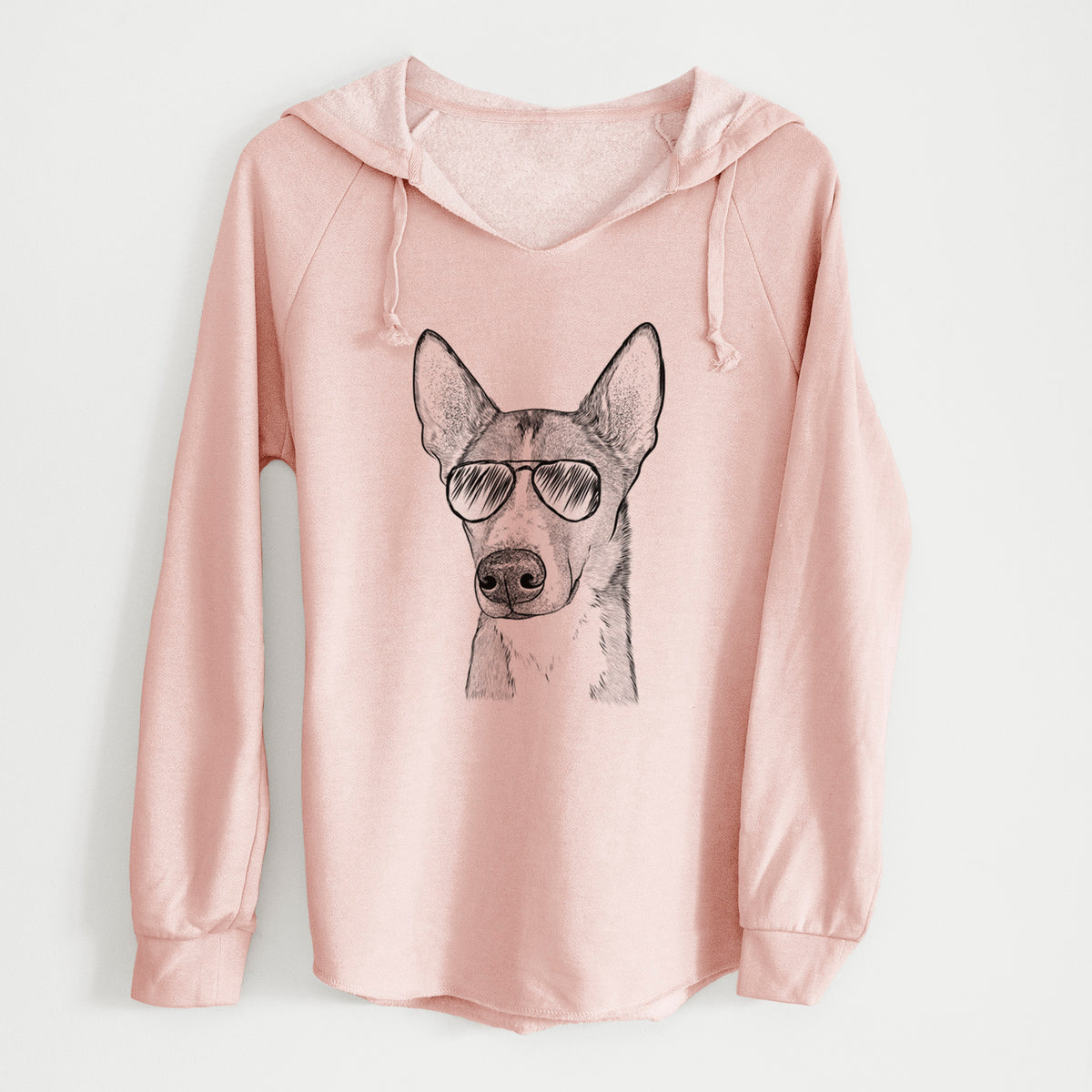 Aviator Anubis the Alaskan Husky - Cali Wave Hooded Sweatshirt