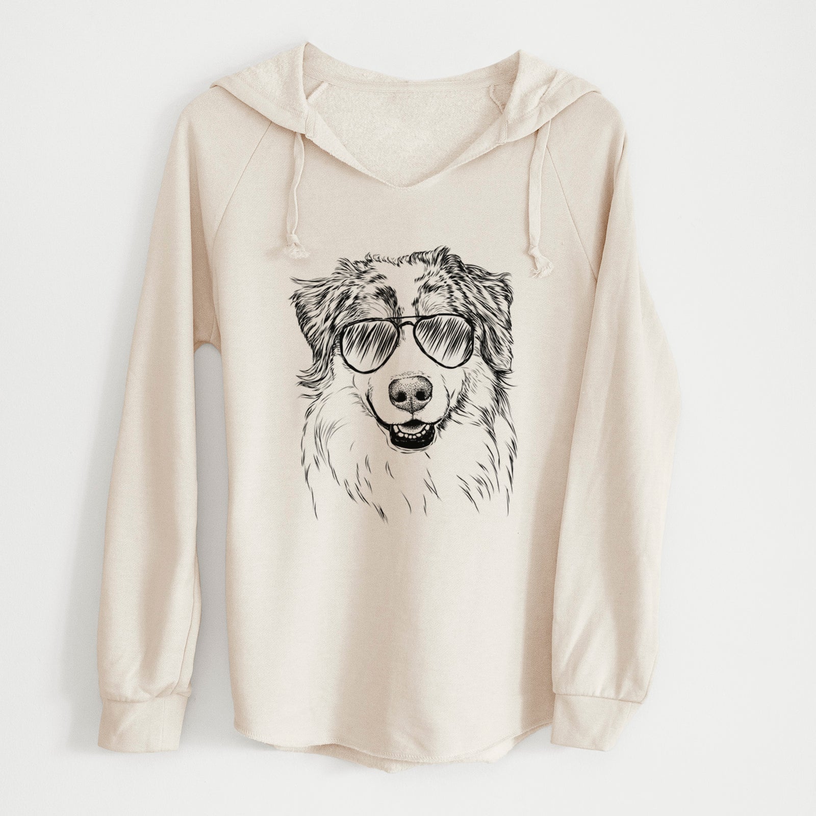 Aviator Aonghus the Australian Shepherd - Cali Wave Hooded Sweatshirt