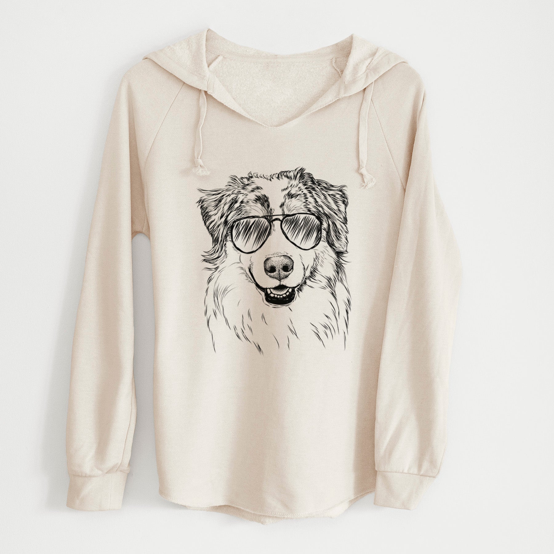 Aviator Aonghus the Australian Shepherd - Cali Wave Hooded Sweatshirt