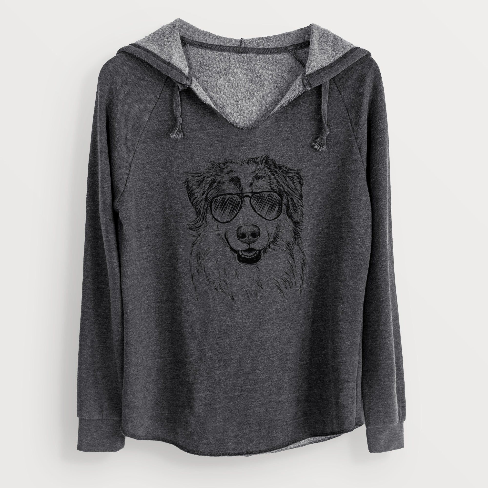 Aviator Aonghus the Australian Shepherd - Cali Wave Hooded Sweatshirt