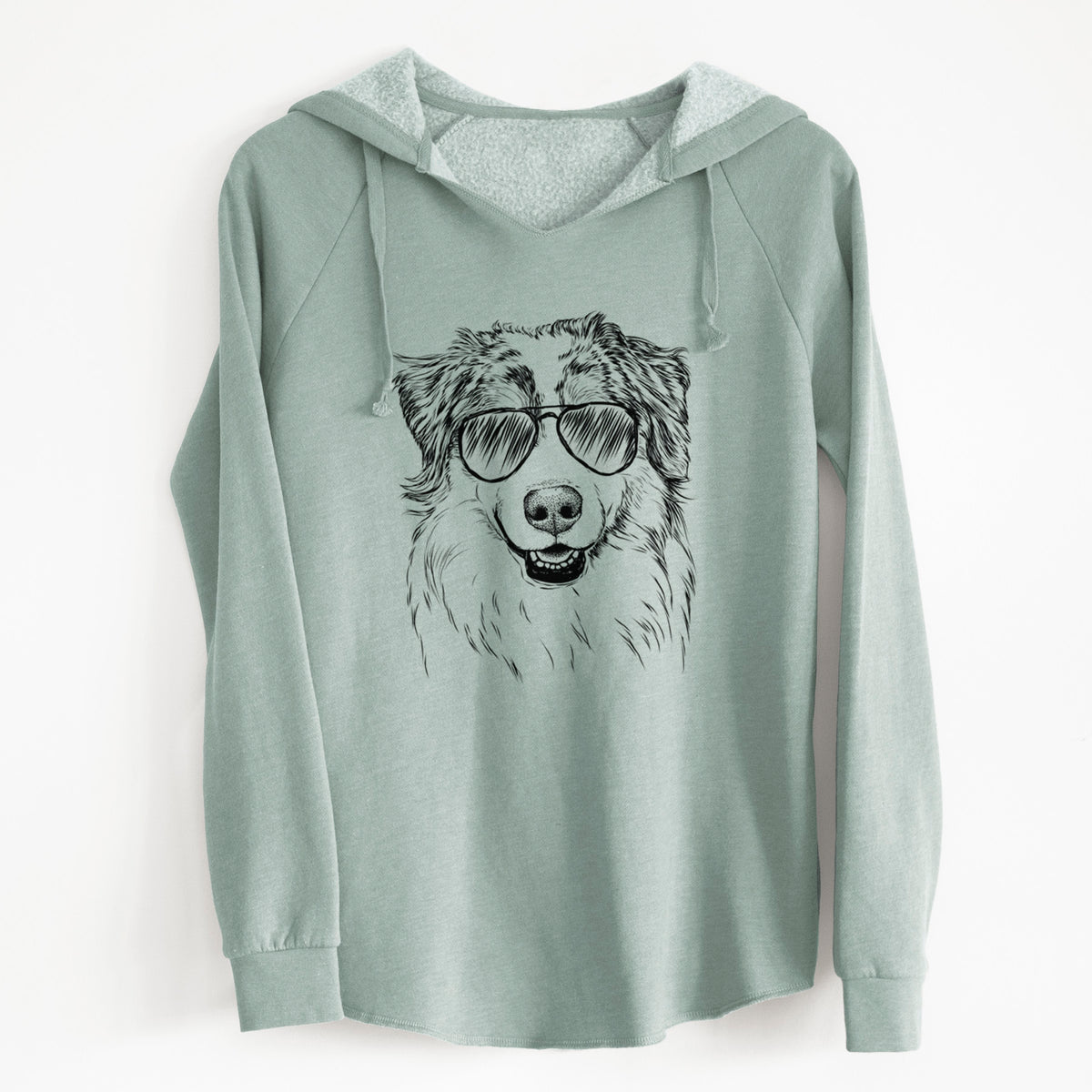 Aviator Aonghus the Australian Shepherd - Cali Wave Hooded Sweatshirt
