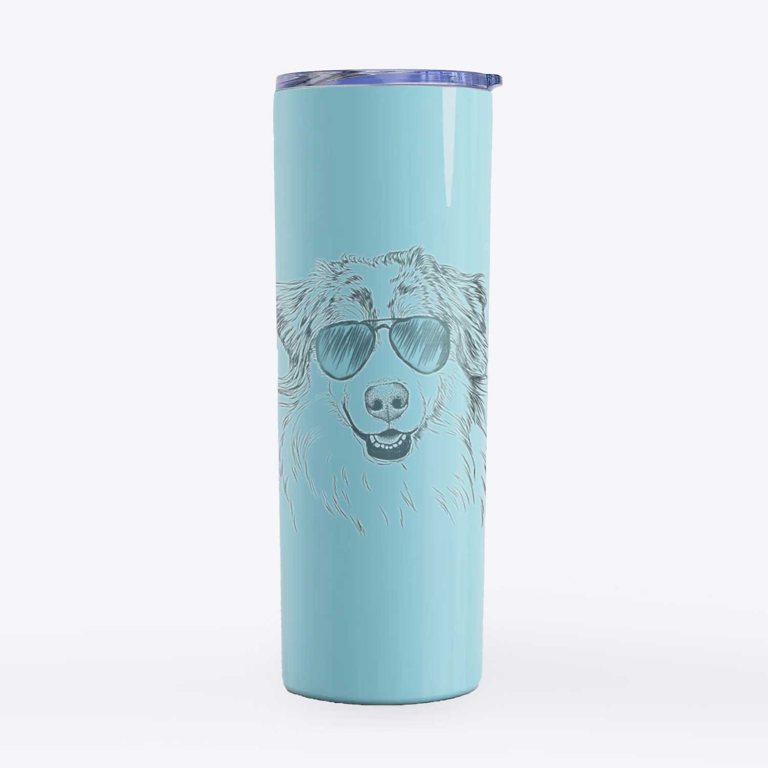 Aonghus the Australian Shepherd - 20oz Skinny Tumbler