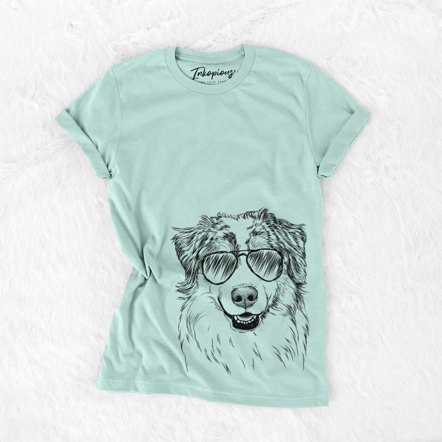 Aviator Aonghus the Australian Shepherd - Unisex Crewneck