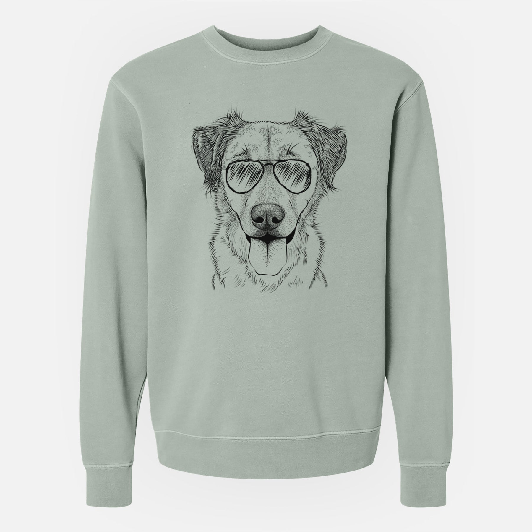 Aviator Apollo the Mixed Breed - Unisex Pigment Dyed Crew Sweatshirt