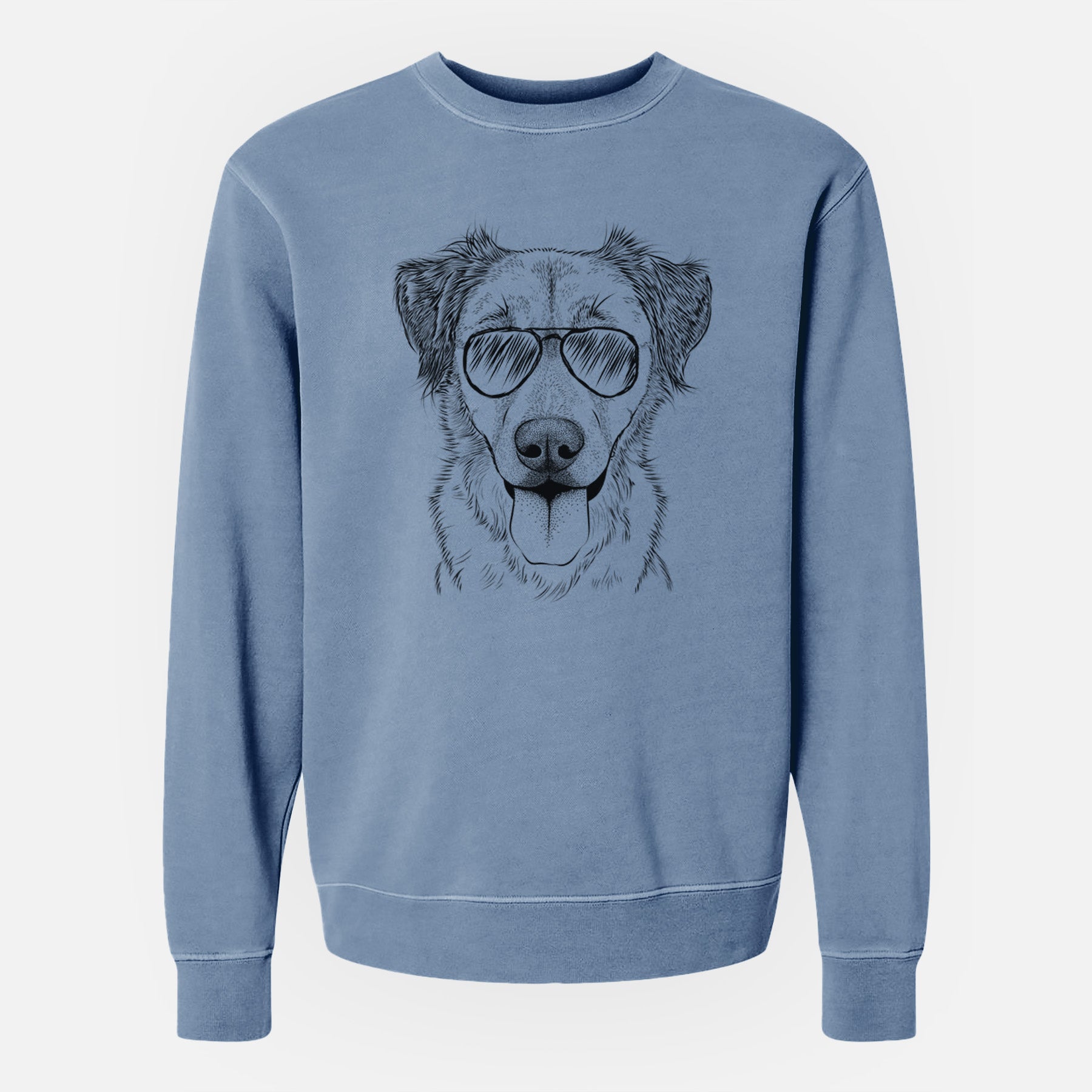 Aviator Apollo the Mixed Breed - Unisex Pigment Dyed Crew Sweatshirt