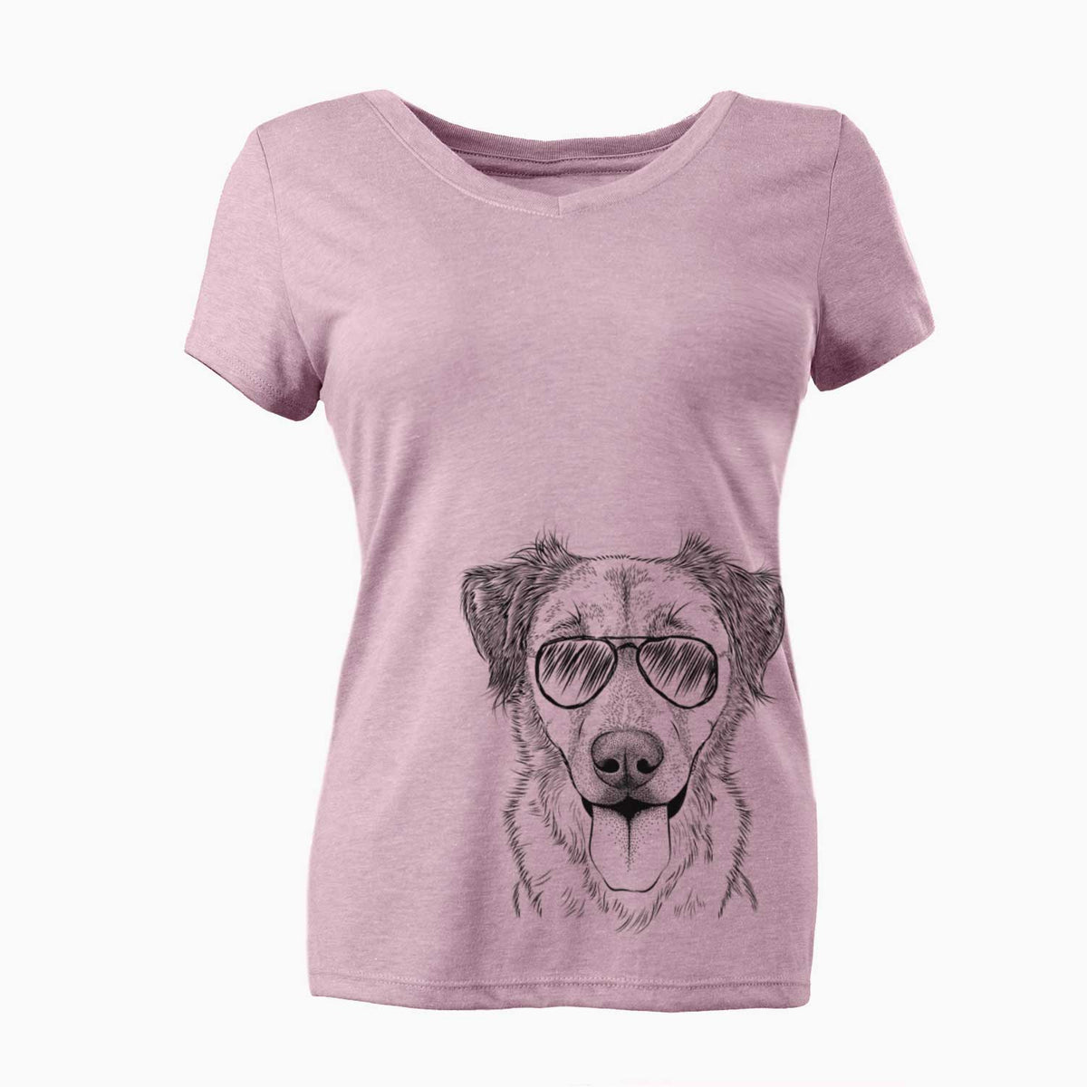 Aviator Apollo the Mixed Breed - Women's V-neck Shirt